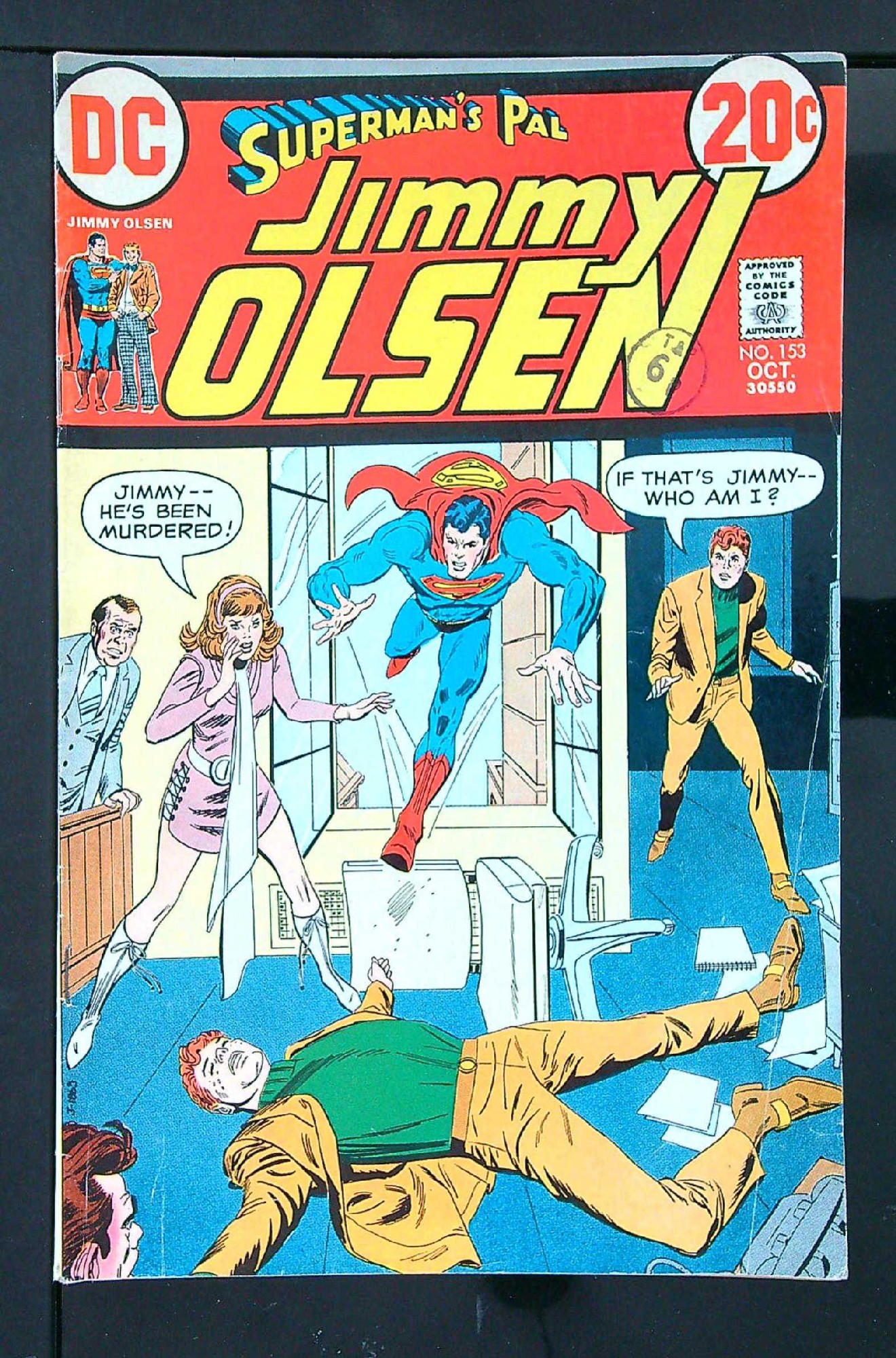 Cover of Jimmy Olsen (Vol 1) Supermans Pal #153. One of 250,000 Vintage American Comics on sale from Krypton!