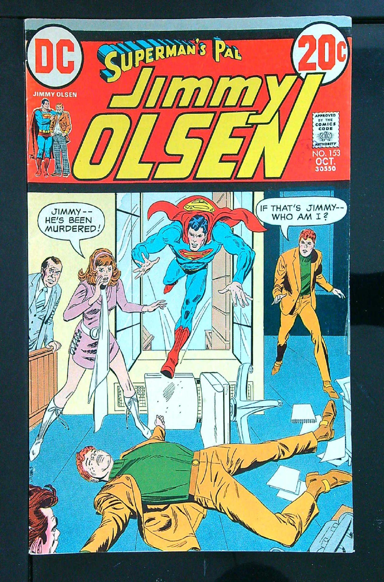 Cover of Jimmy Olsen (Vol 1) Supermans Pal #153. One of 250,000 Vintage American Comics on sale from Krypton!
