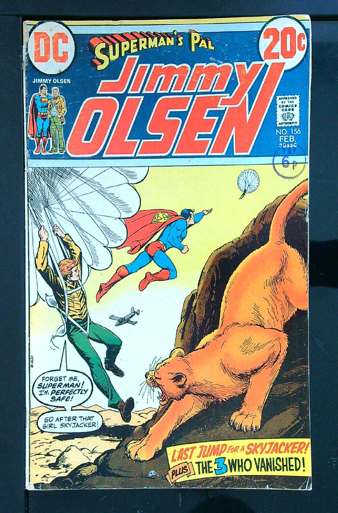 Cover of Jimmy Olsen (Vol 1) Supermans Pal #156. One of 250,000 Vintage American Comics on sale from Krypton!