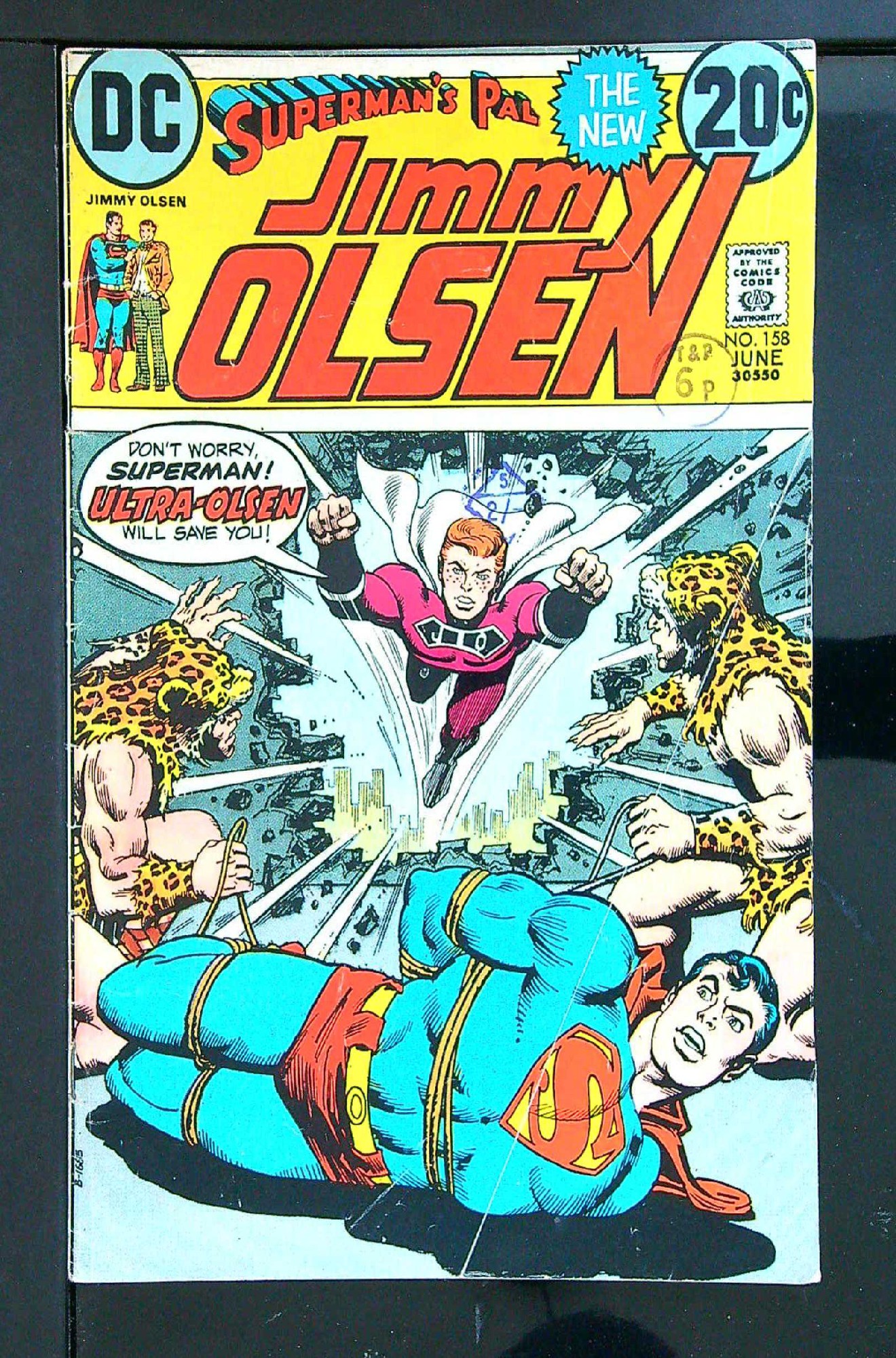 Cover of Jimmy Olsen (Vol 1) Supermans Pal #158. One of 250,000 Vintage American Comics on sale from Krypton!
