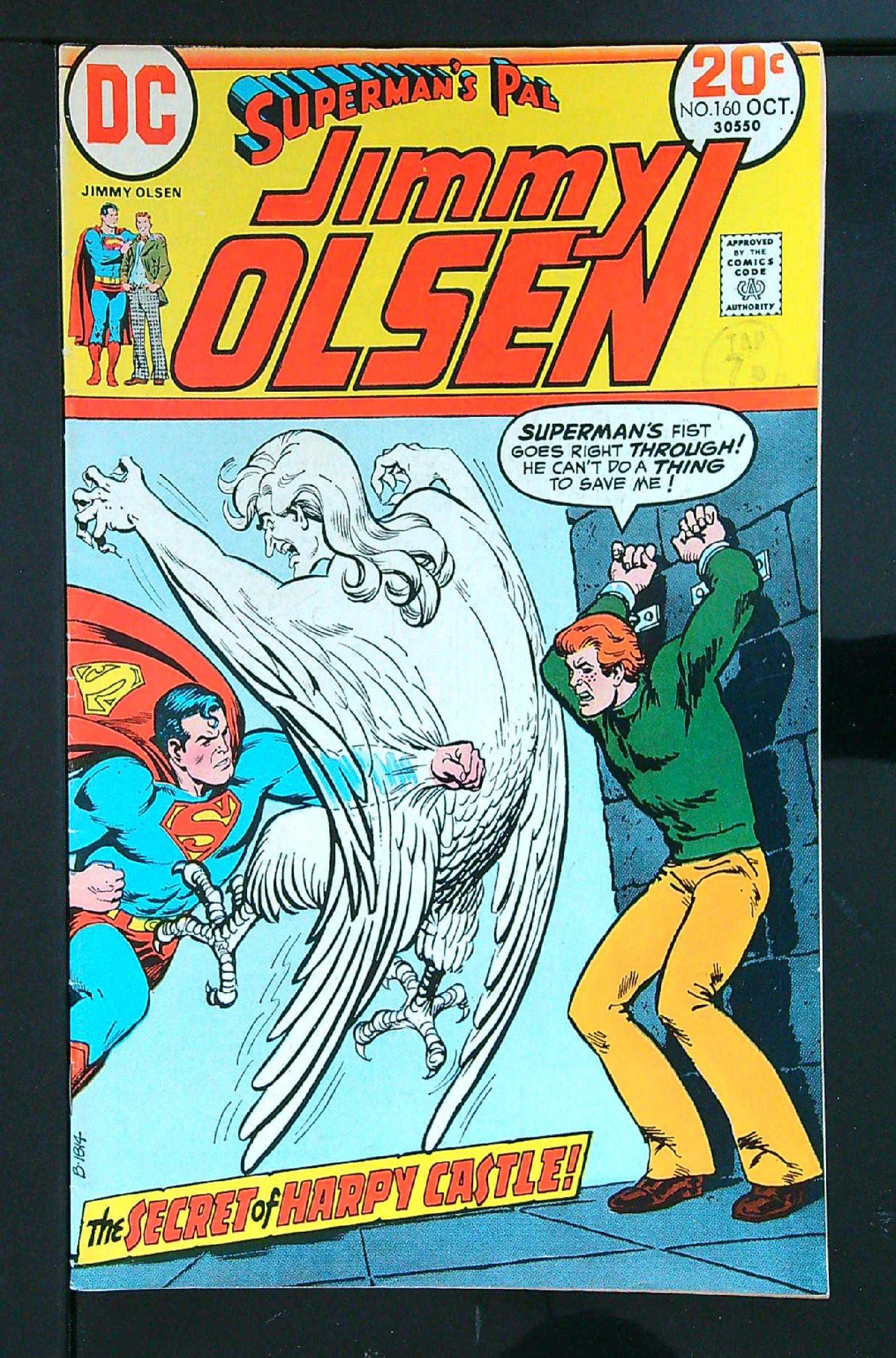 Cover of Jimmy Olsen (Vol 1) Supermans Pal #160. One of 250,000 Vintage American Comics on sale from Krypton!