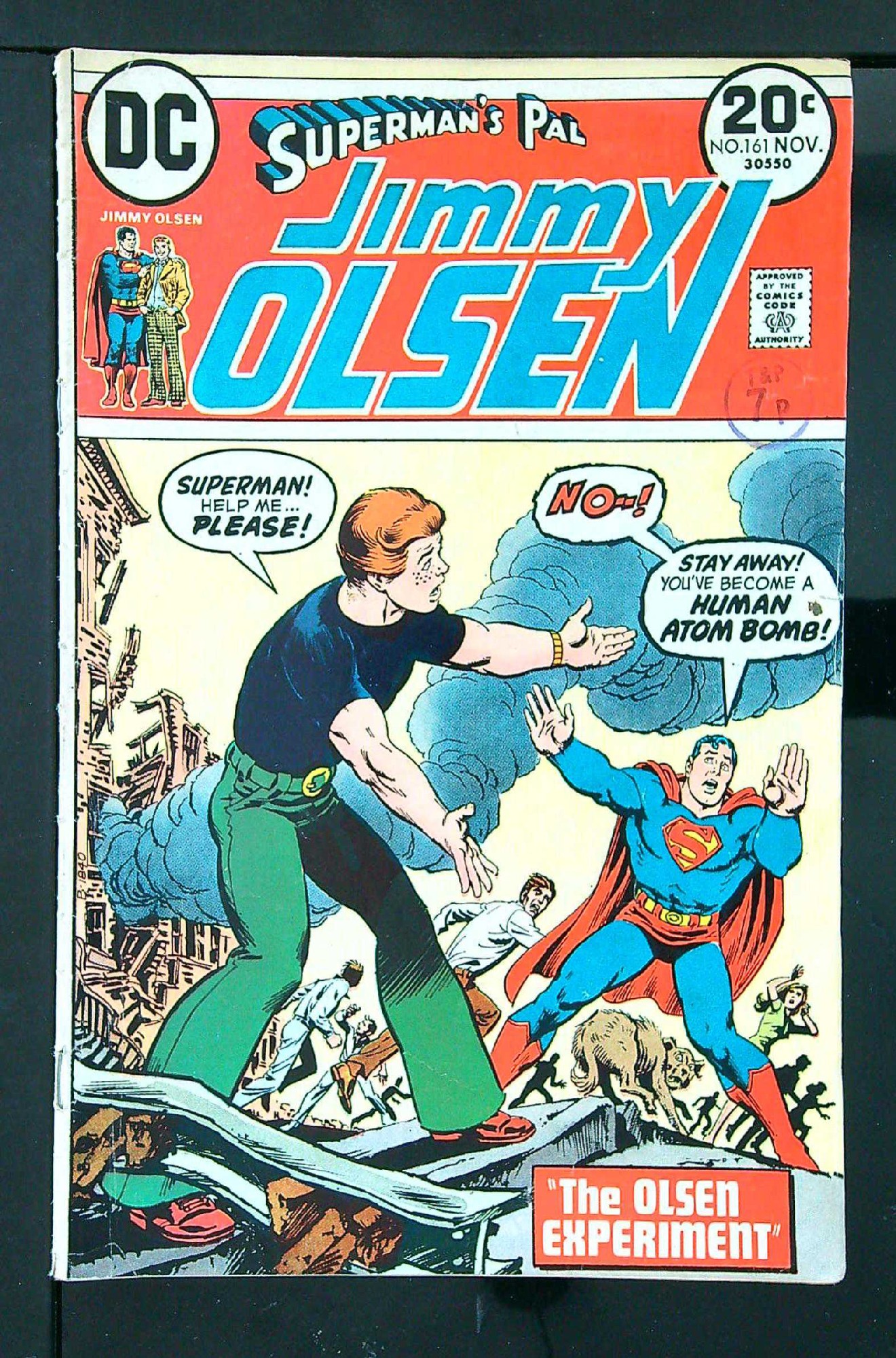 Cover of Jimmy Olsen (Vol 1) Supermans Pal #161. One of 250,000 Vintage American Comics on sale from Krypton!
