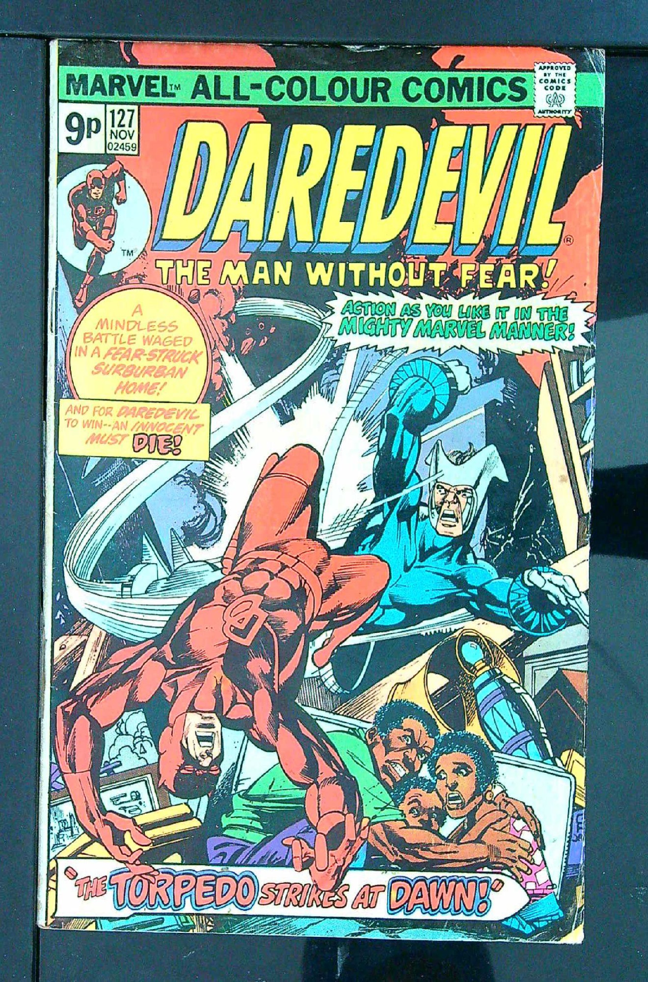 Cover of Daredevil (Vol 1) #127. One of 250,000 Vintage American Comics on sale from Krypton!