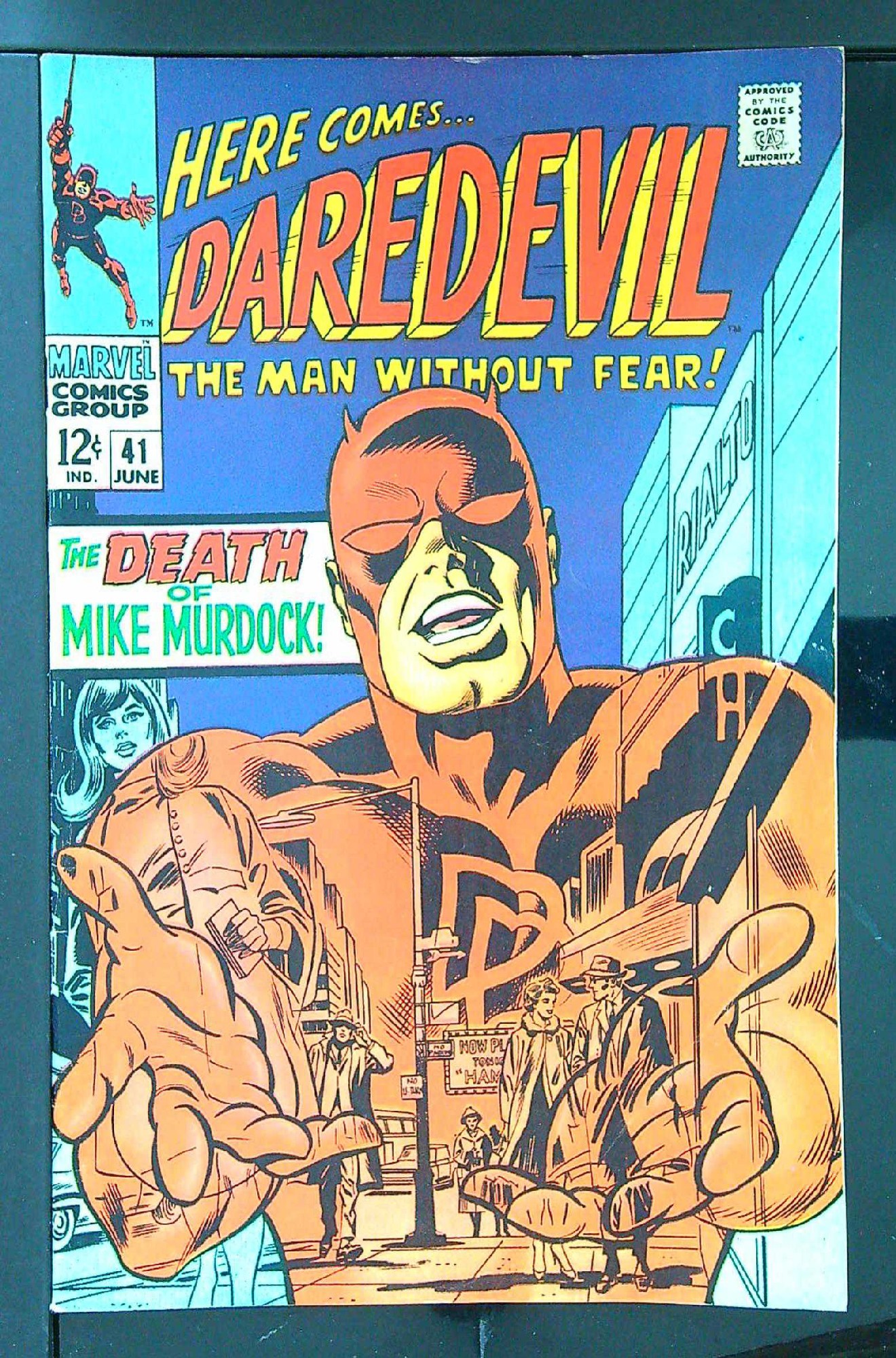 Cover of Daredevil (Vol 1) #41. One of 250,000 Vintage American Comics on sale from Krypton!