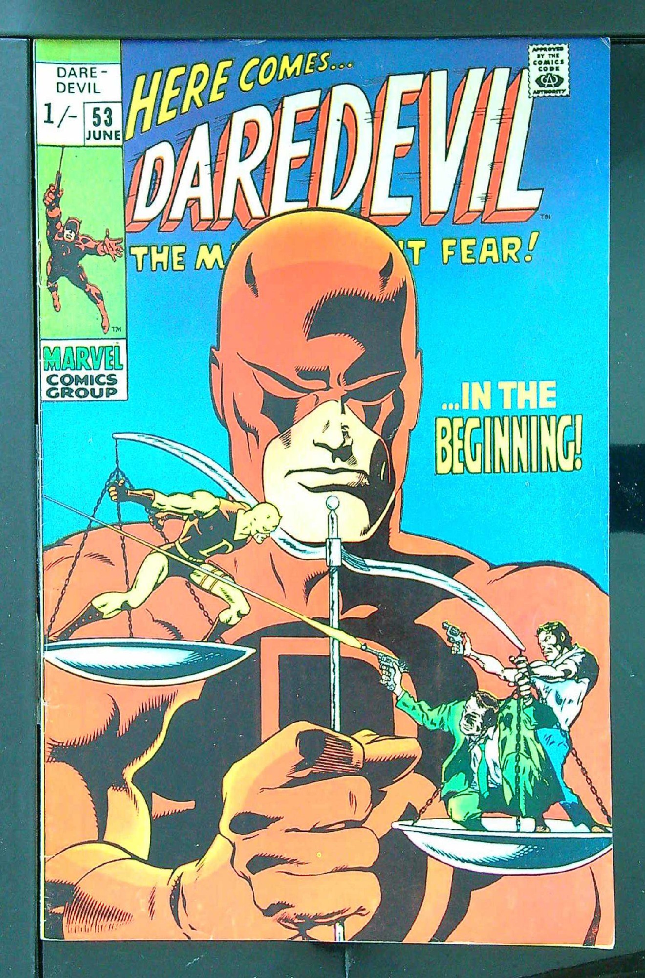 Cover of Daredevil (Vol 1) #53. One of 250,000 Vintage American Comics on sale from Krypton!