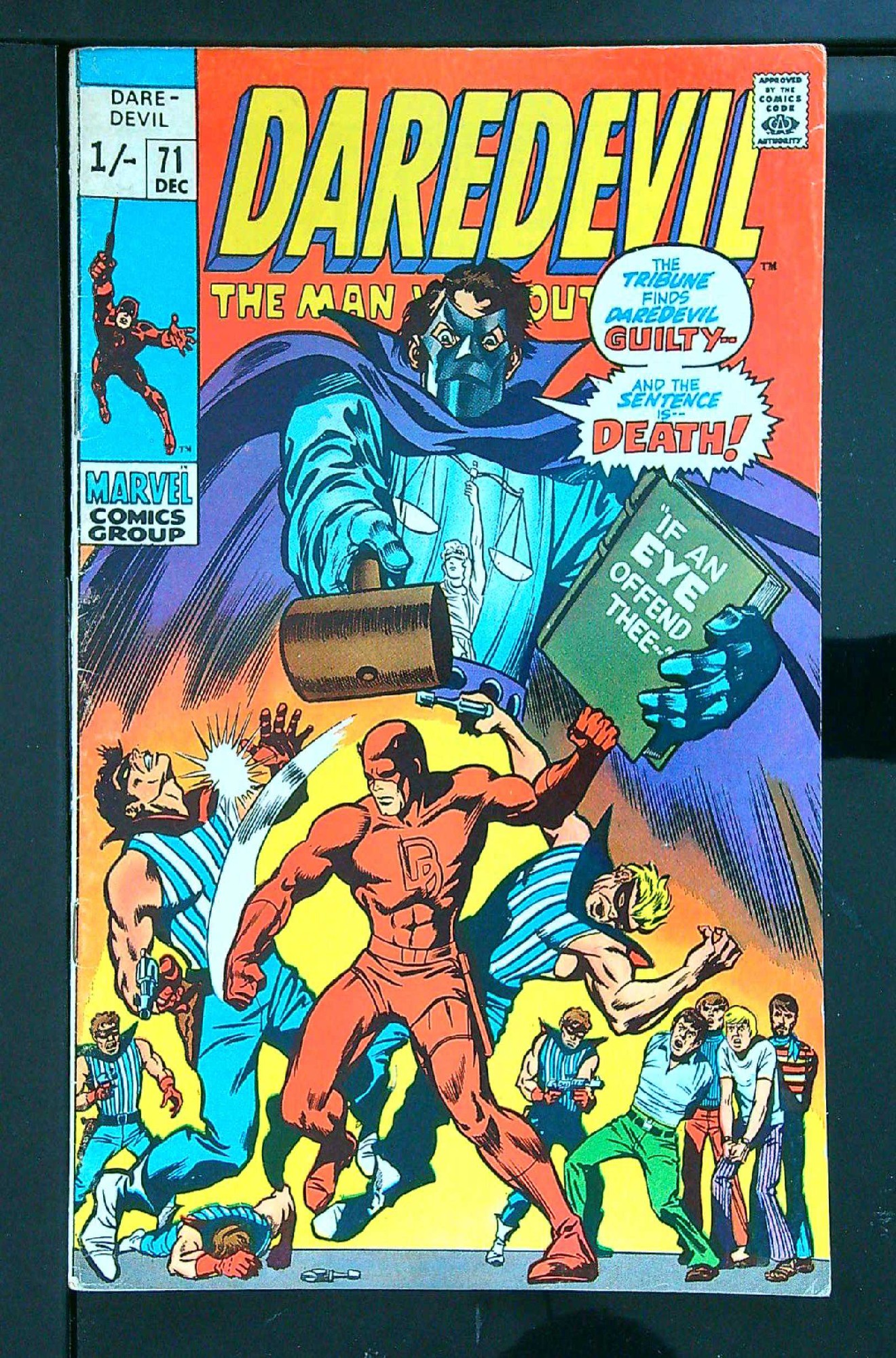 Cover of Daredevil (Vol 1) #71. One of 250,000 Vintage American Comics on sale from Krypton!
