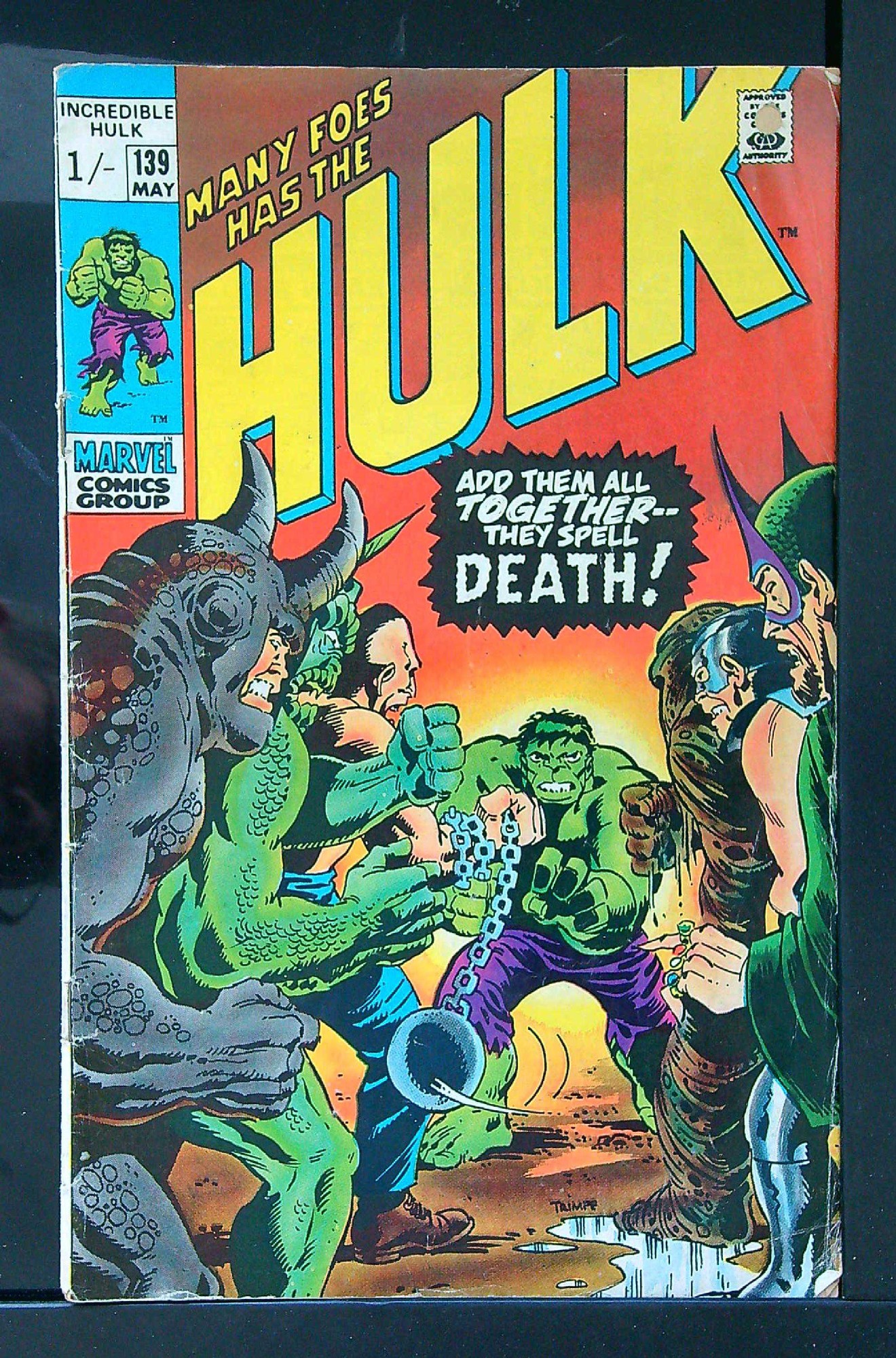 Cover of Incredible Hulk (Vol 2) #139. One of 250,000 Vintage American Comics on sale from Krypton!