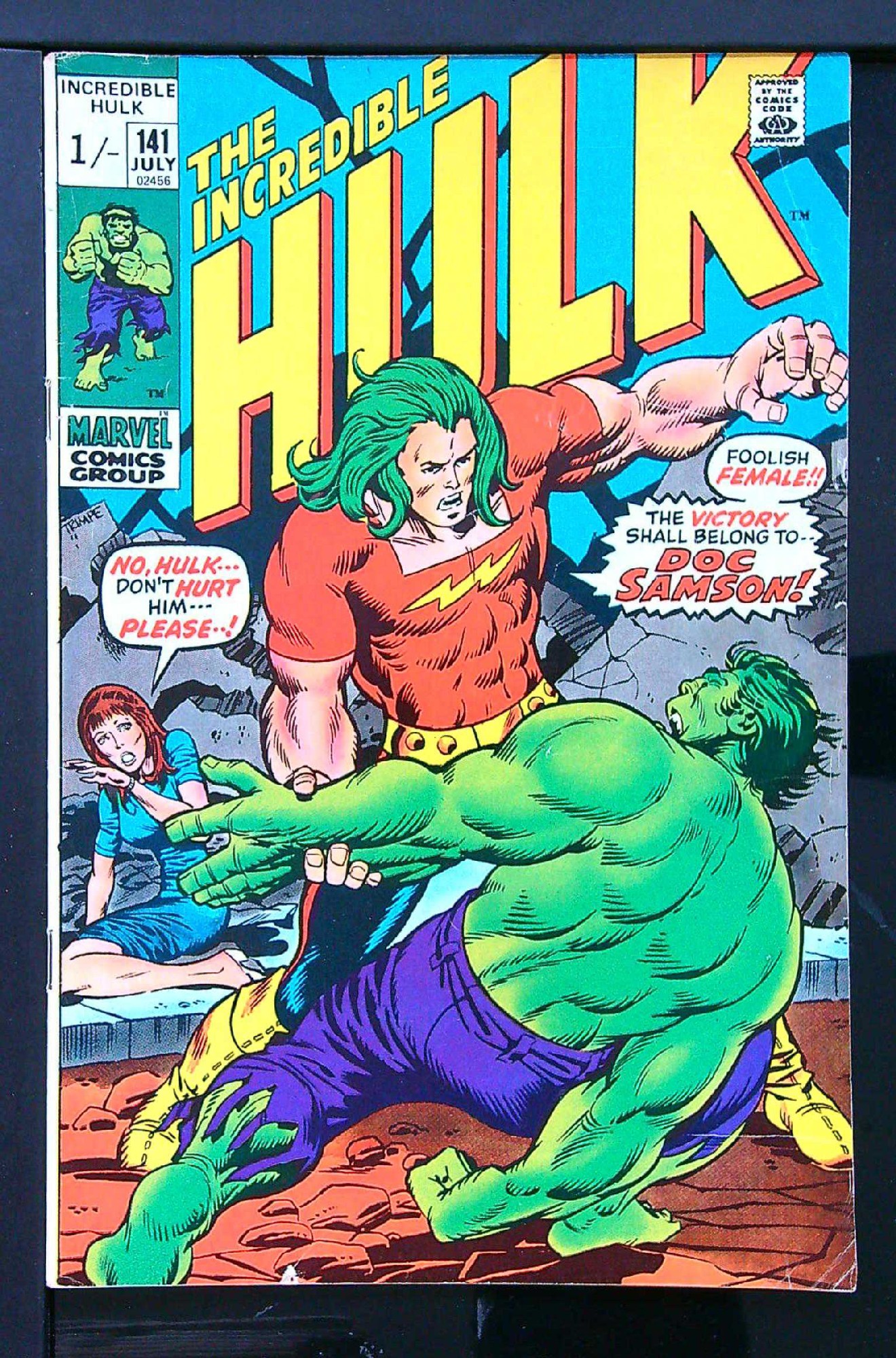 Cover of Incredible Hulk (Vol 2) #141. One of 250,000 Vintage American Comics on sale from Krypton!