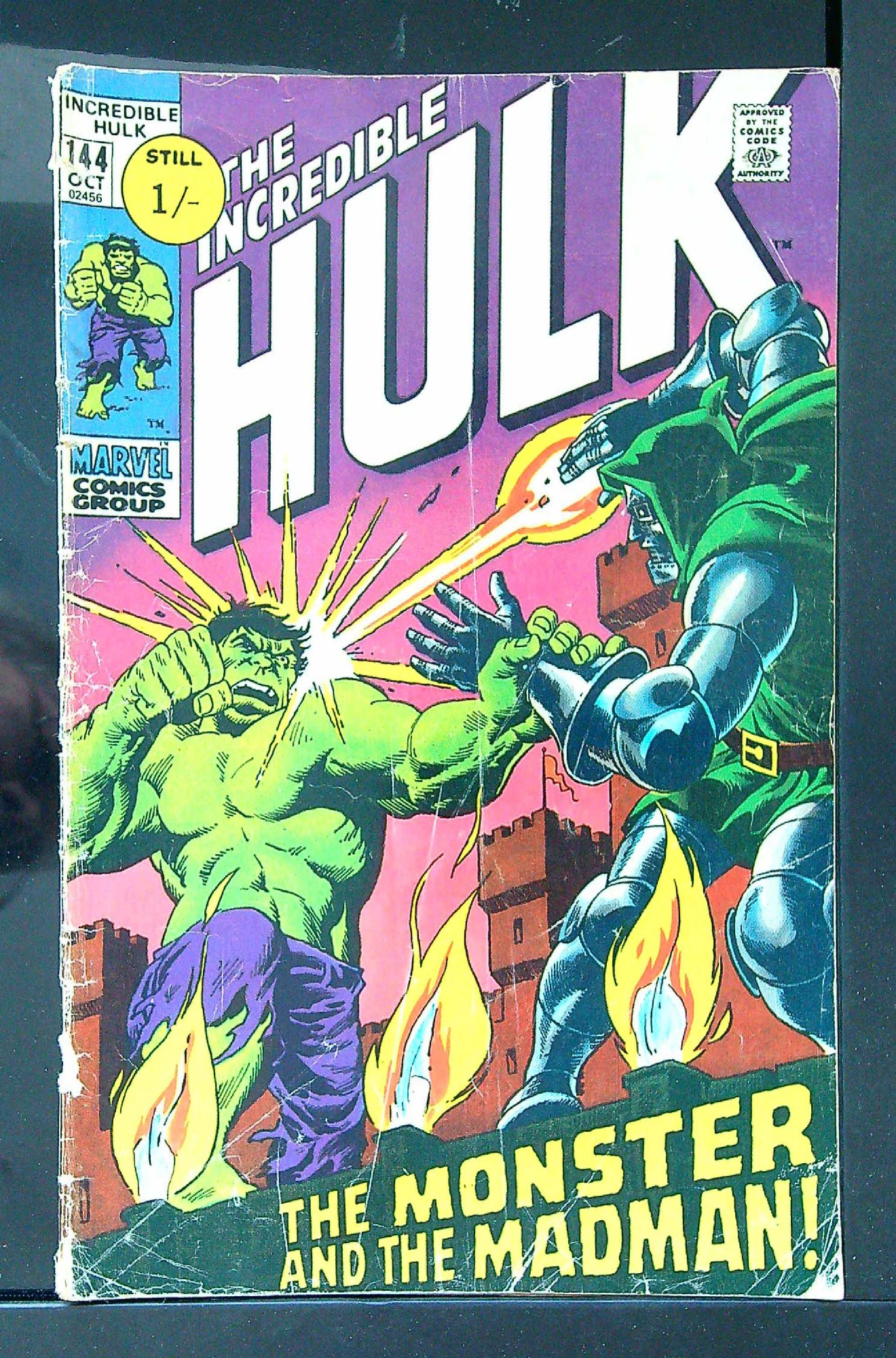 Cover of Incredible Hulk (Vol 2) #144. One of 250,000 Vintage American Comics on sale from Krypton!