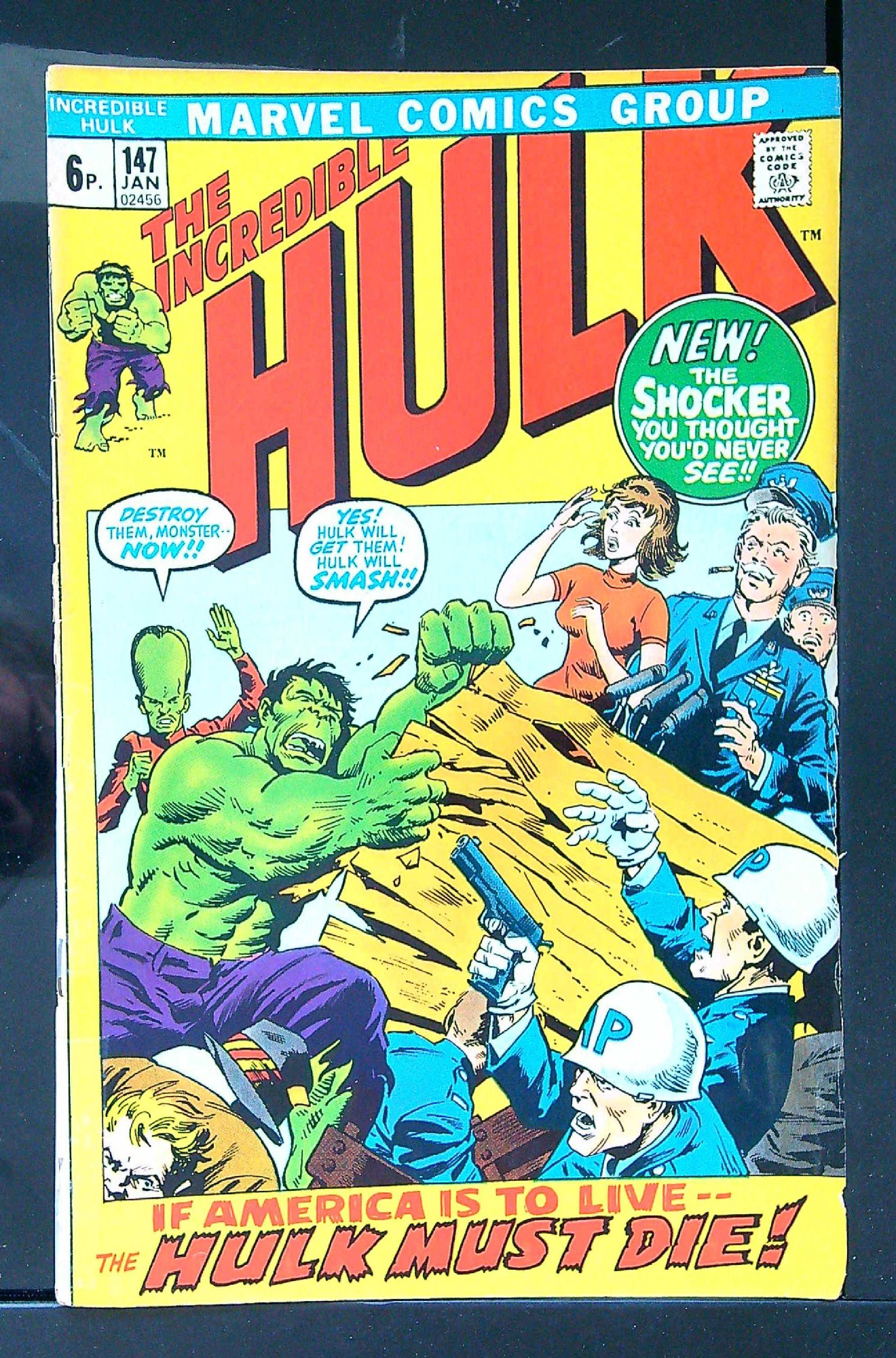 Cover of Incredible Hulk (Vol 2) #147. One of 250,000 Vintage American Comics on sale from Krypton!