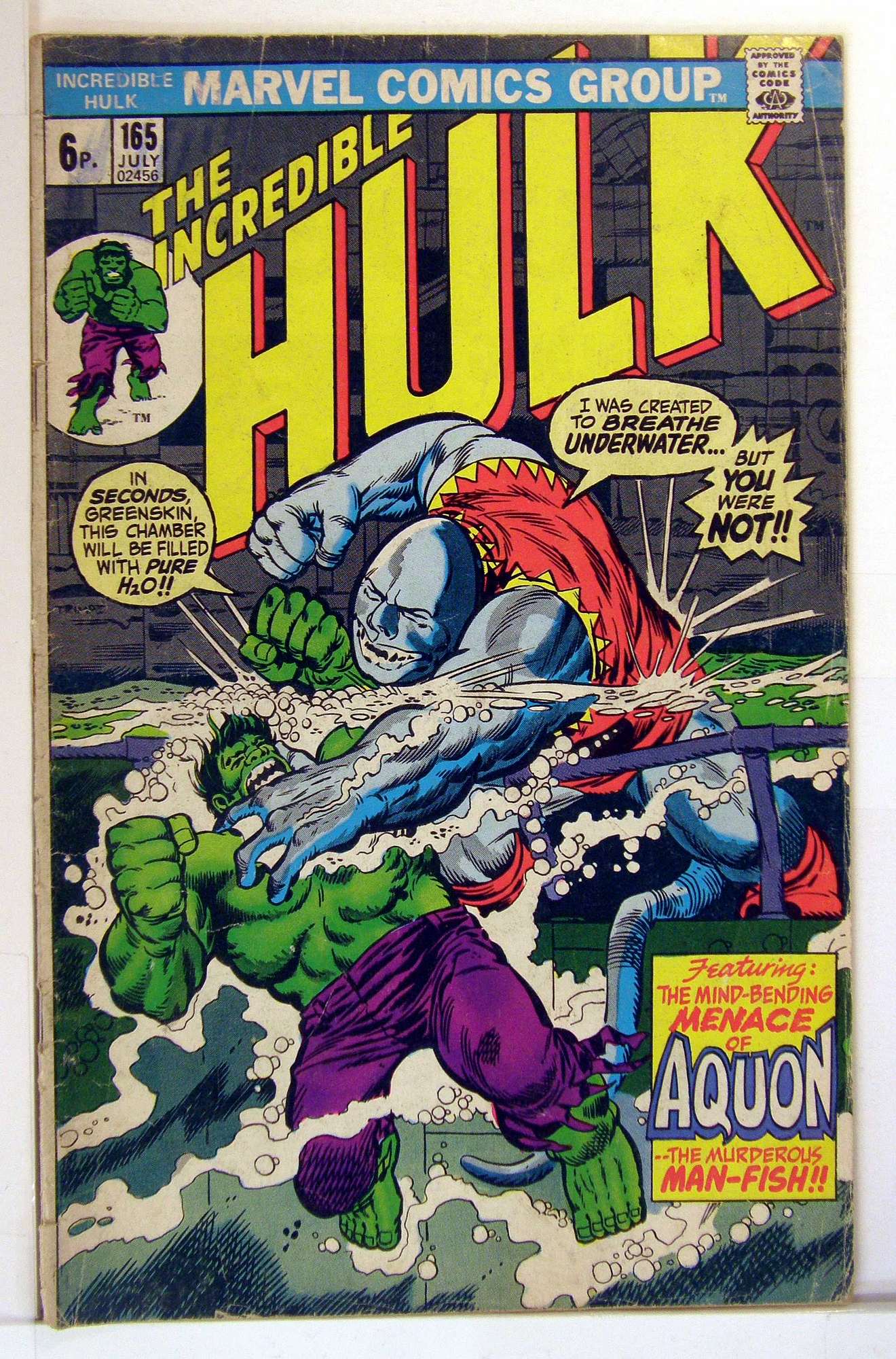 Cover of Incredible Hulk (Vol 2) #165. One of 250,000 Vintage American Comics on sale from Krypton!