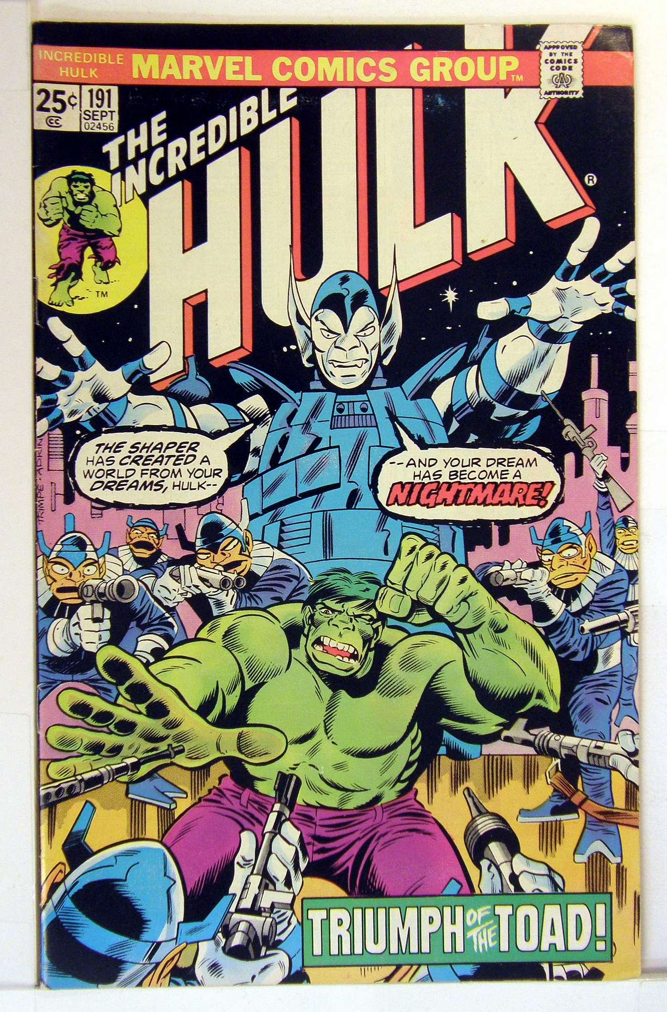 Cover of Incredible Hulk (Vol 2) #191. One of 250,000 Vintage American Comics on sale from Krypton!