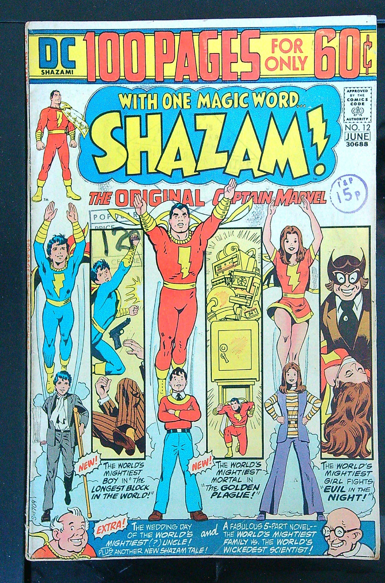 Cover of Shazam! (Vol 1) #12. One of 250,000 Vintage American Comics on sale from Krypton!
