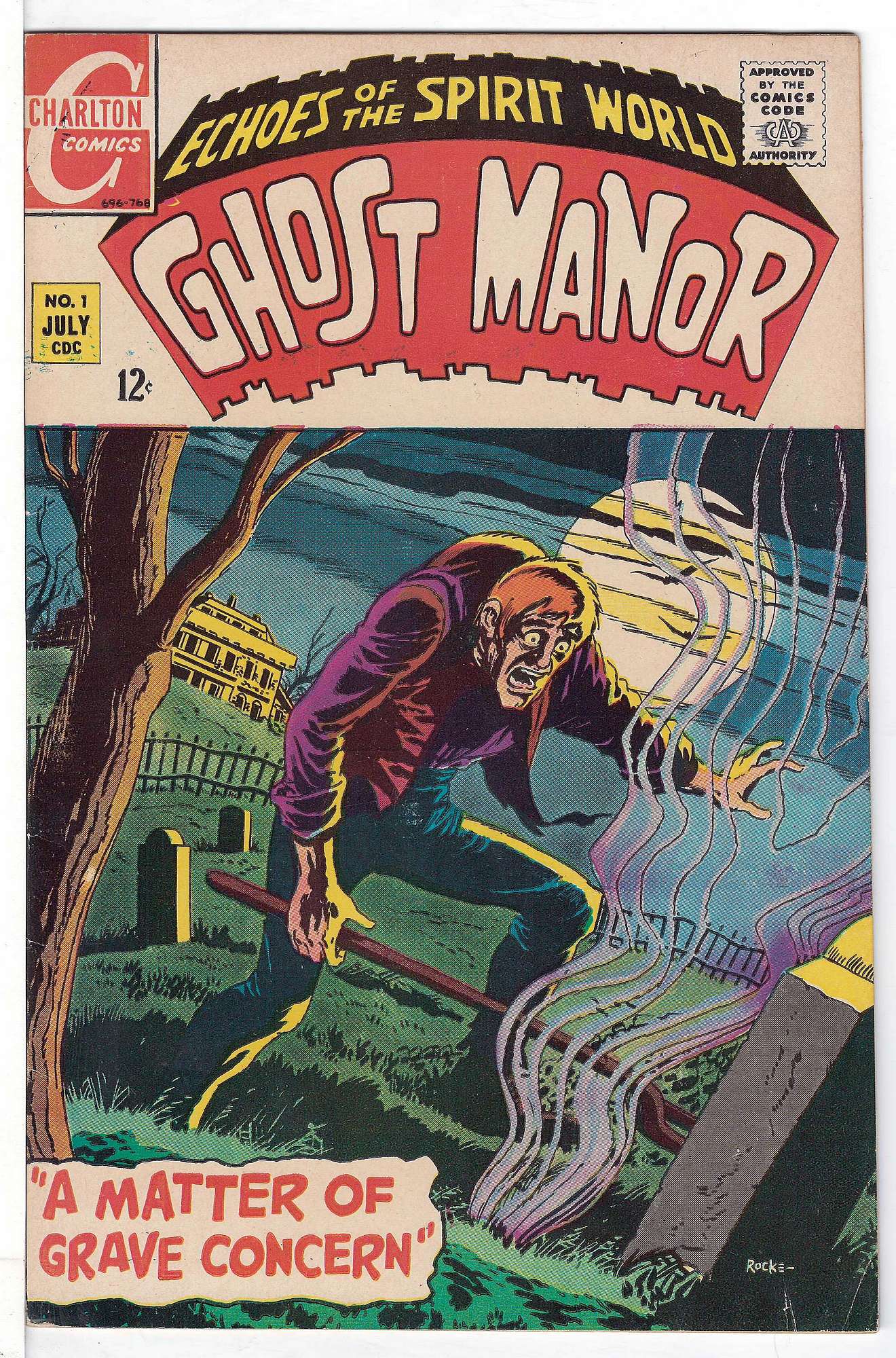 ACTUAL SCAN OF COMIC!<br> Cover of Ghost Manor (Vol 1) #1. One of 250,000 Vintage American Comics on sale from Krypton!