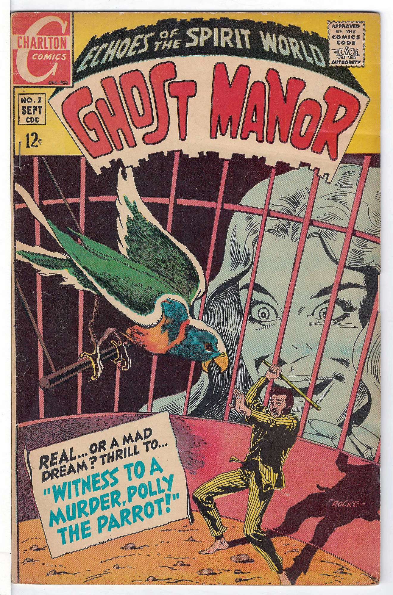 ACTUAL SCAN OF COMIC!<br> Cover of Ghost Manor (Vol 1) #2. One of 250,000 Vintage American Comics on sale from Krypton!