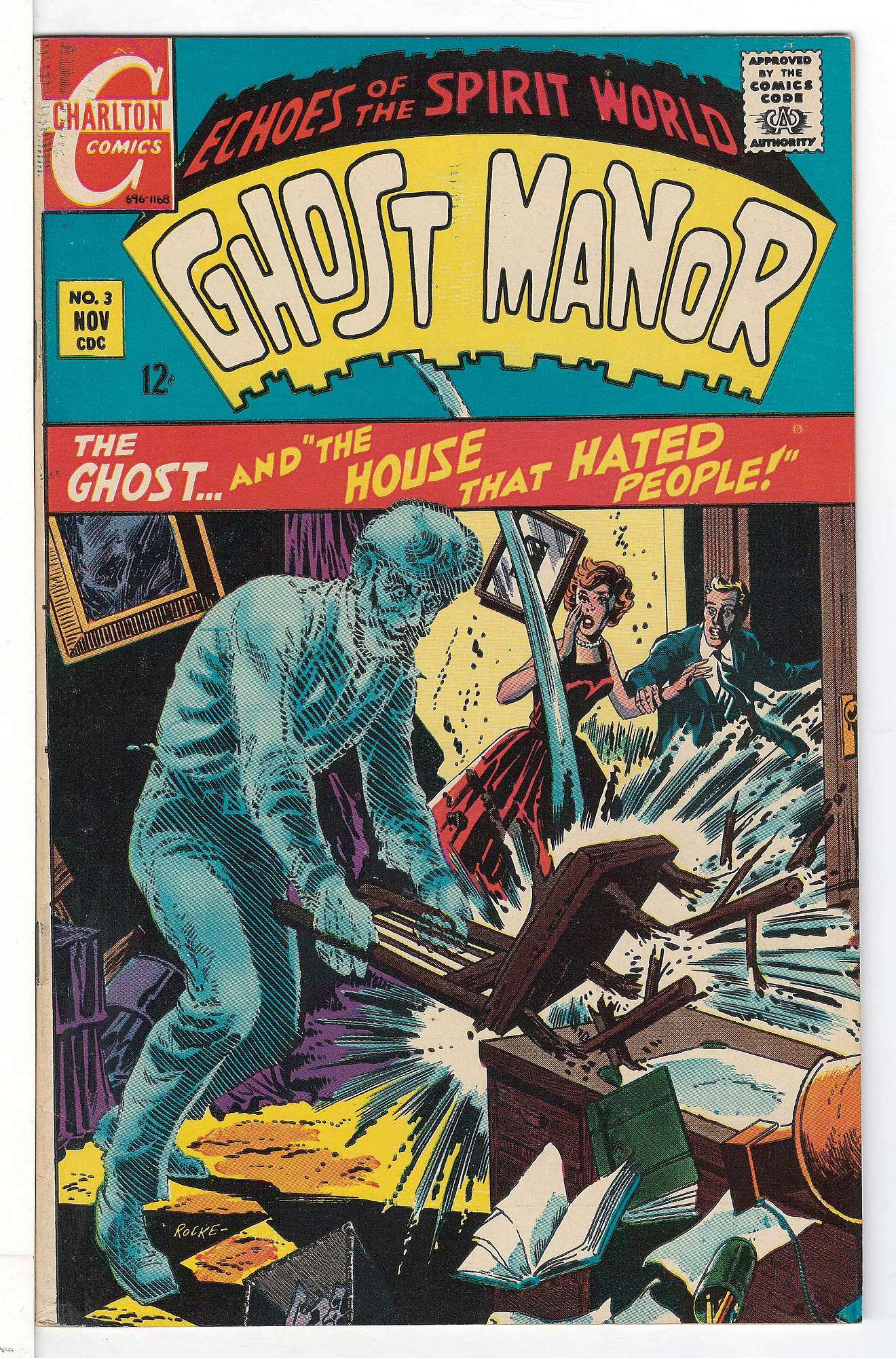 ACTUAL SCAN OF COMIC!<br> Cover of Ghost Manor (Vol 1) #3. One of 250,000 Vintage American Comics on sale from Krypton!