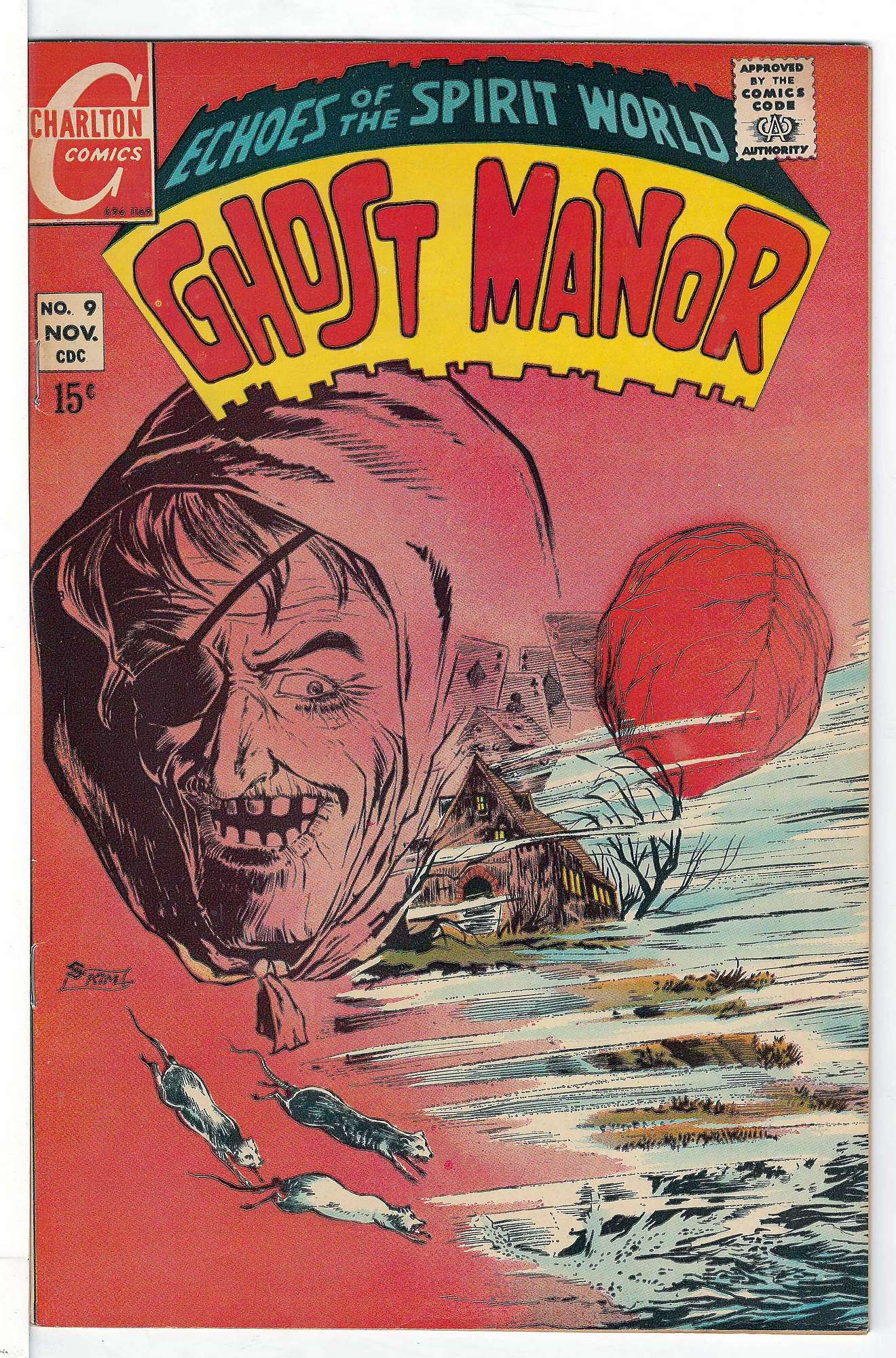 ACTUAL SCAN OF COMIC!<br> Cover of Ghost Manor (Vol 1) #9. One of 250,000 Vintage American Comics on sale from Krypton!