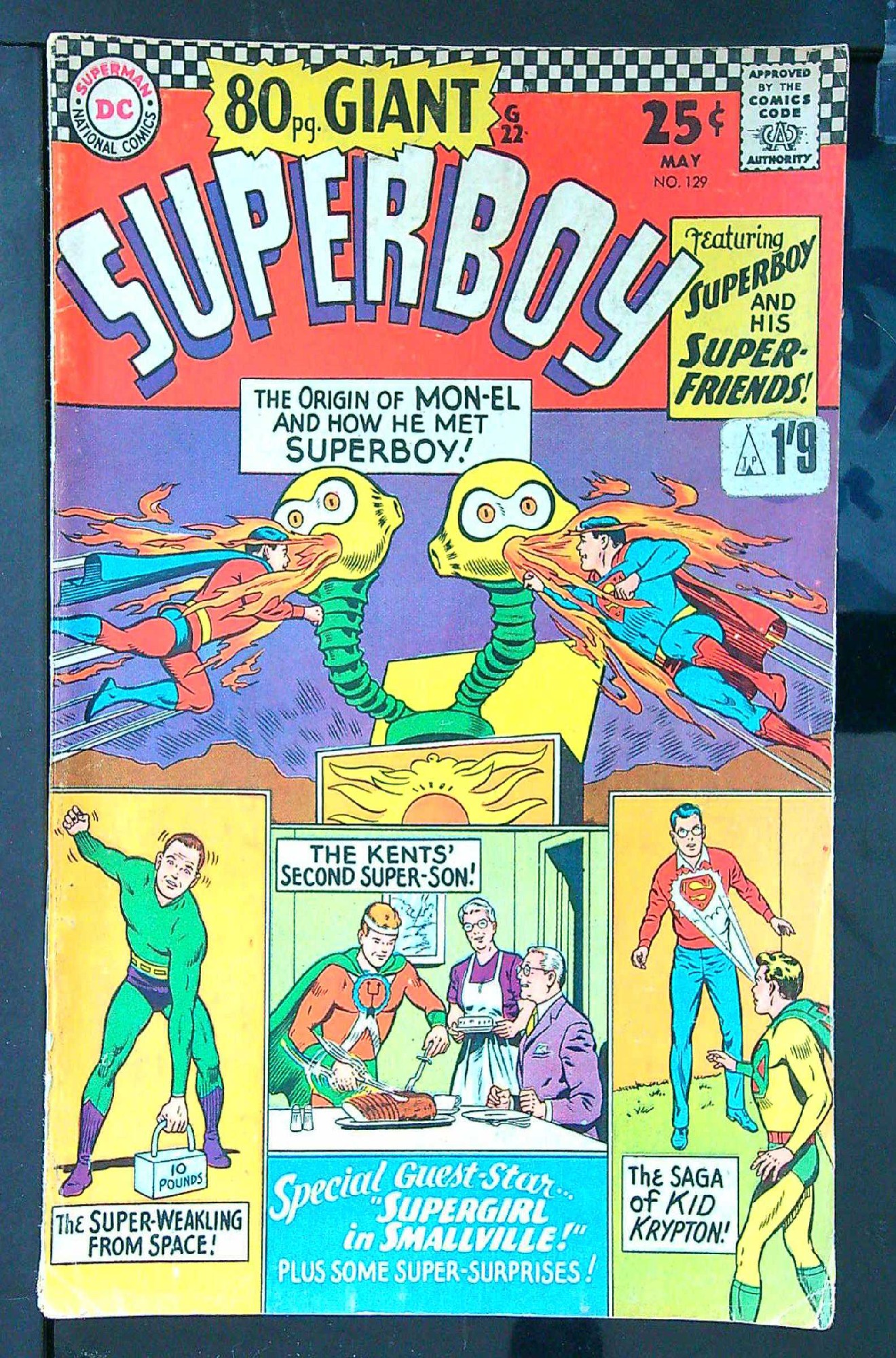 Cover of Superboy (Vol 1) #129. One of 250,000 Vintage American Comics on sale from Krypton!