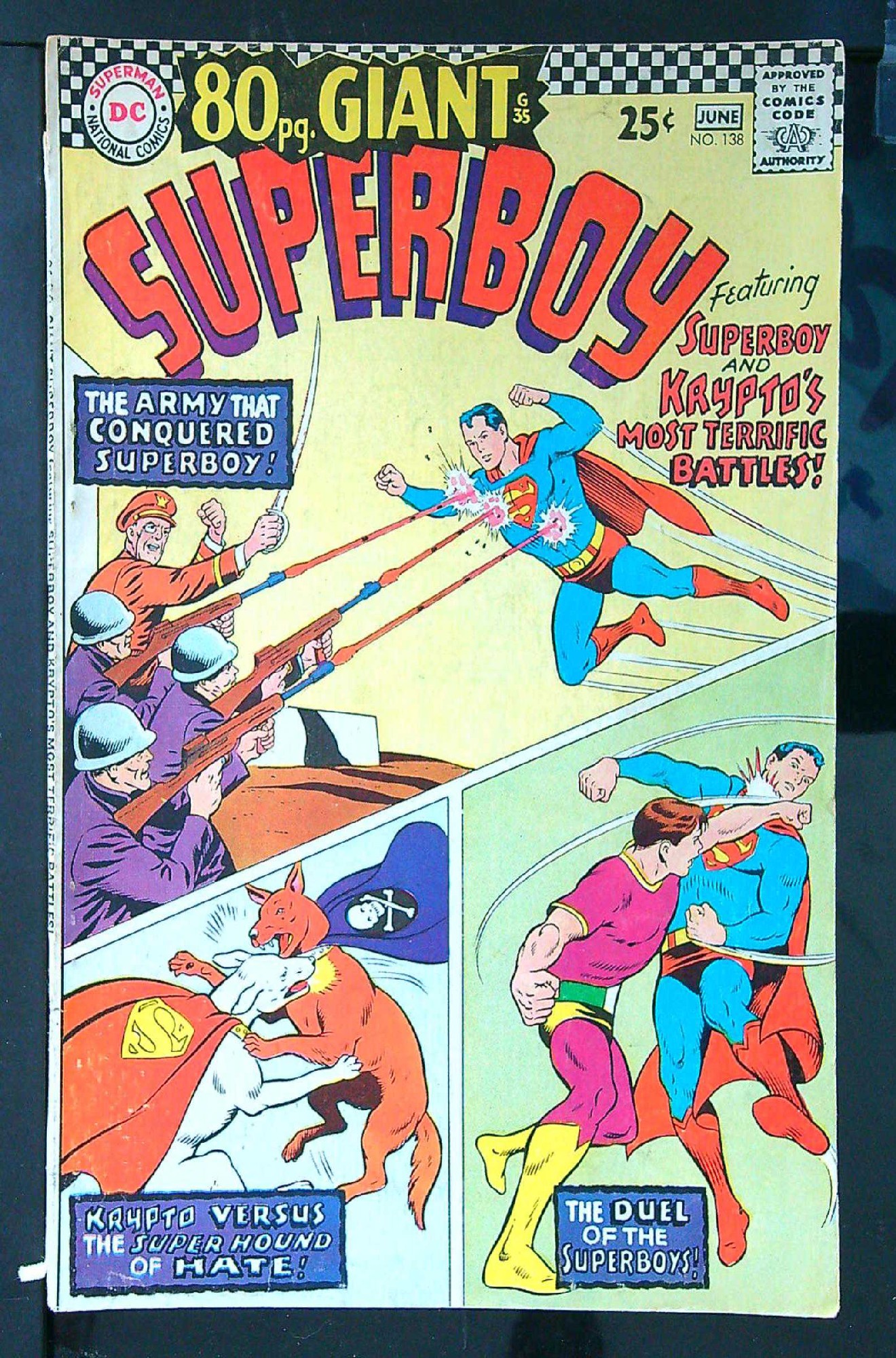 Cover of Superboy (Vol 1) #138. One of 250,000 Vintage American Comics on sale from Krypton!