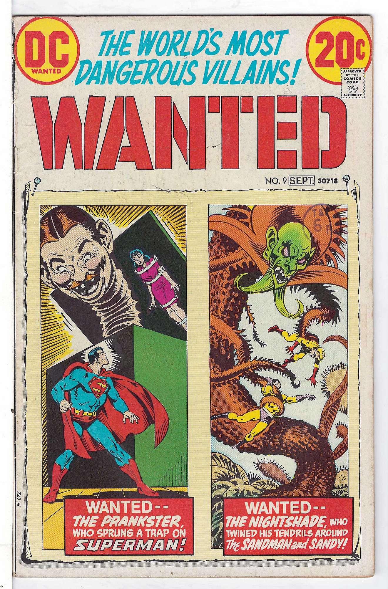 Cover of Wanted: Worlds Most Dangerous Villains (Vol 1) #9. One of 250,000 Vintage American Comics on sale from Krypton!