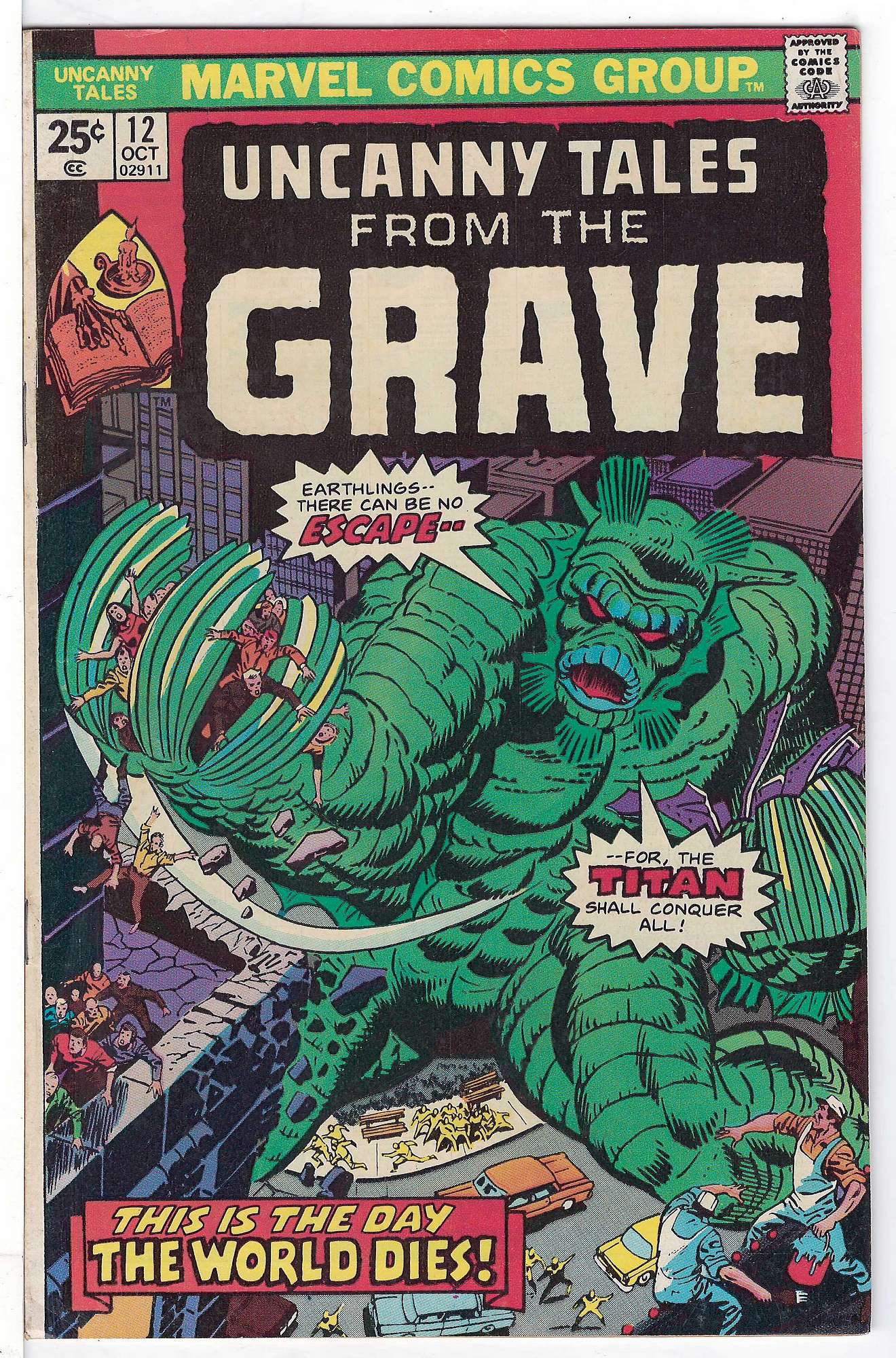 ACTUAL SCAN OF COMIC!<br> Cover of Uncanny Tales (Vol 2) #12. One of 250,000 Vintage American Comics on sale from Krypton!