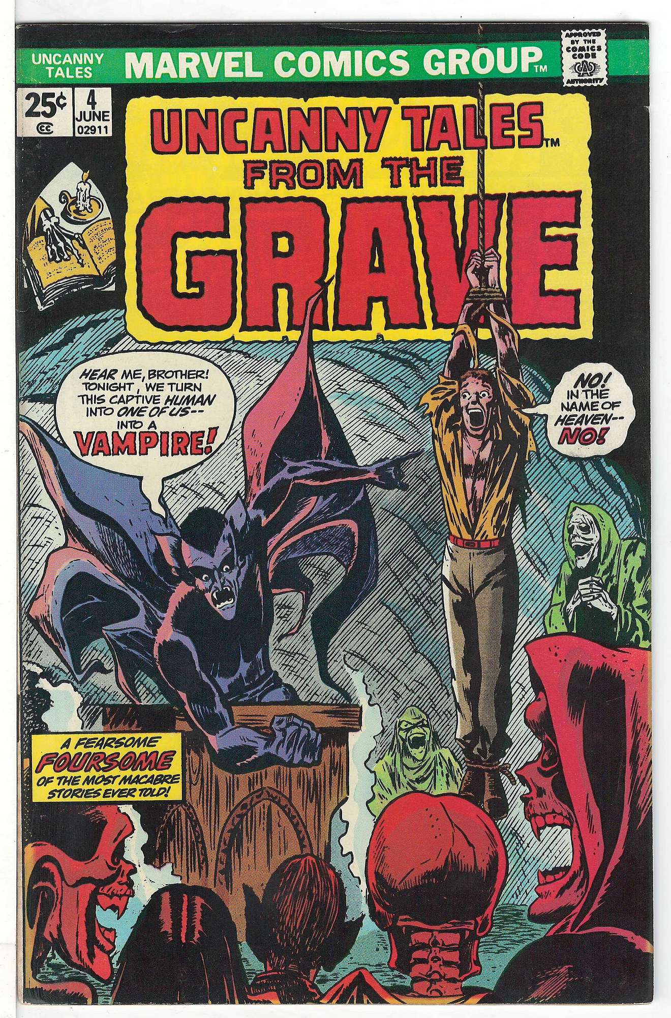 ACTUAL SCAN OF COMIC!<br> Cover of Uncanny Tales (Vol 2) #4. One of 250,000 Vintage American Comics on sale from Krypton!