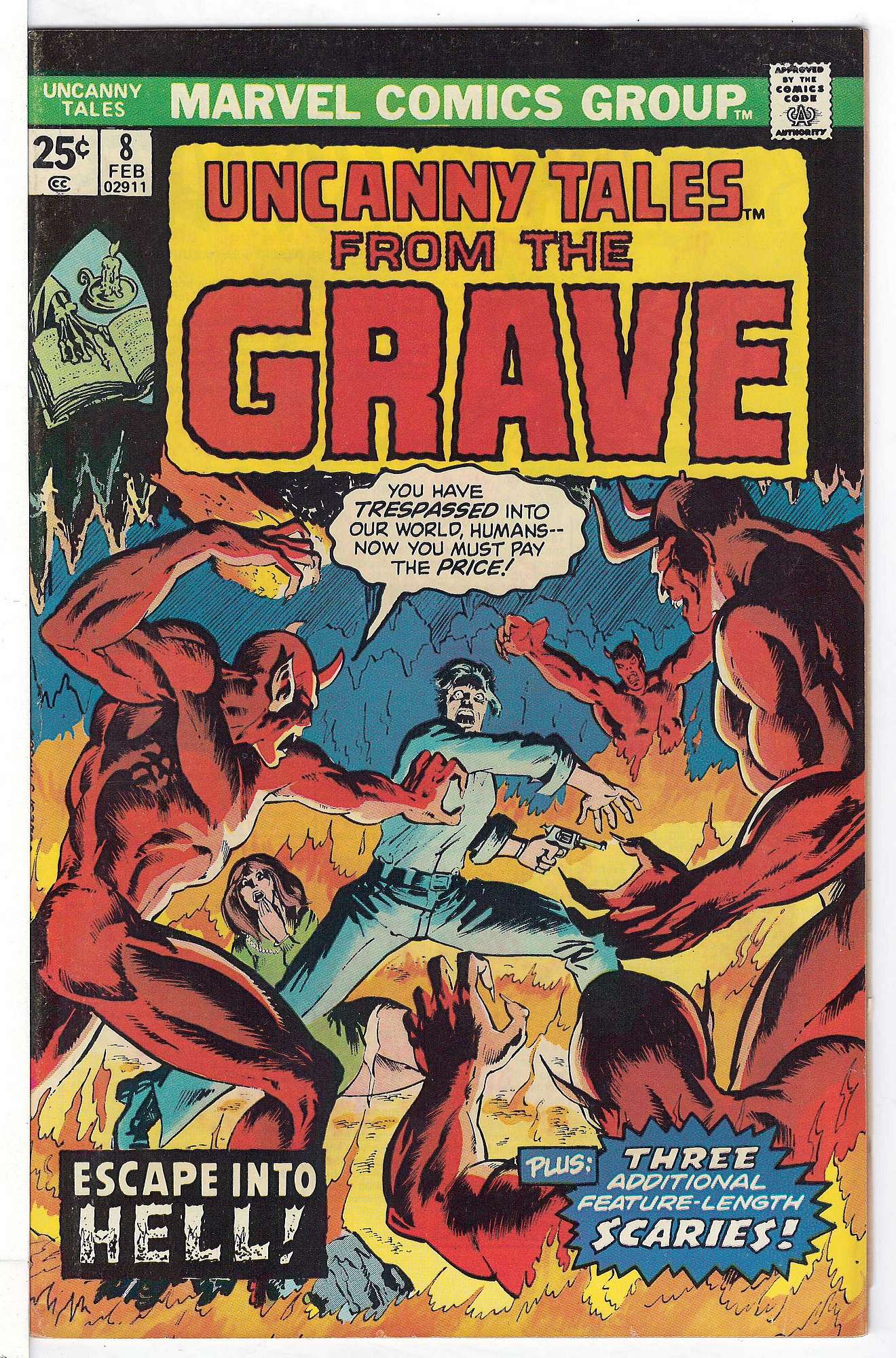 ACTUAL SCAN OF COMIC!<br> Cover of Uncanny Tales (Vol 2) #8. One of 250,000 Vintage American Comics on sale from Krypton!