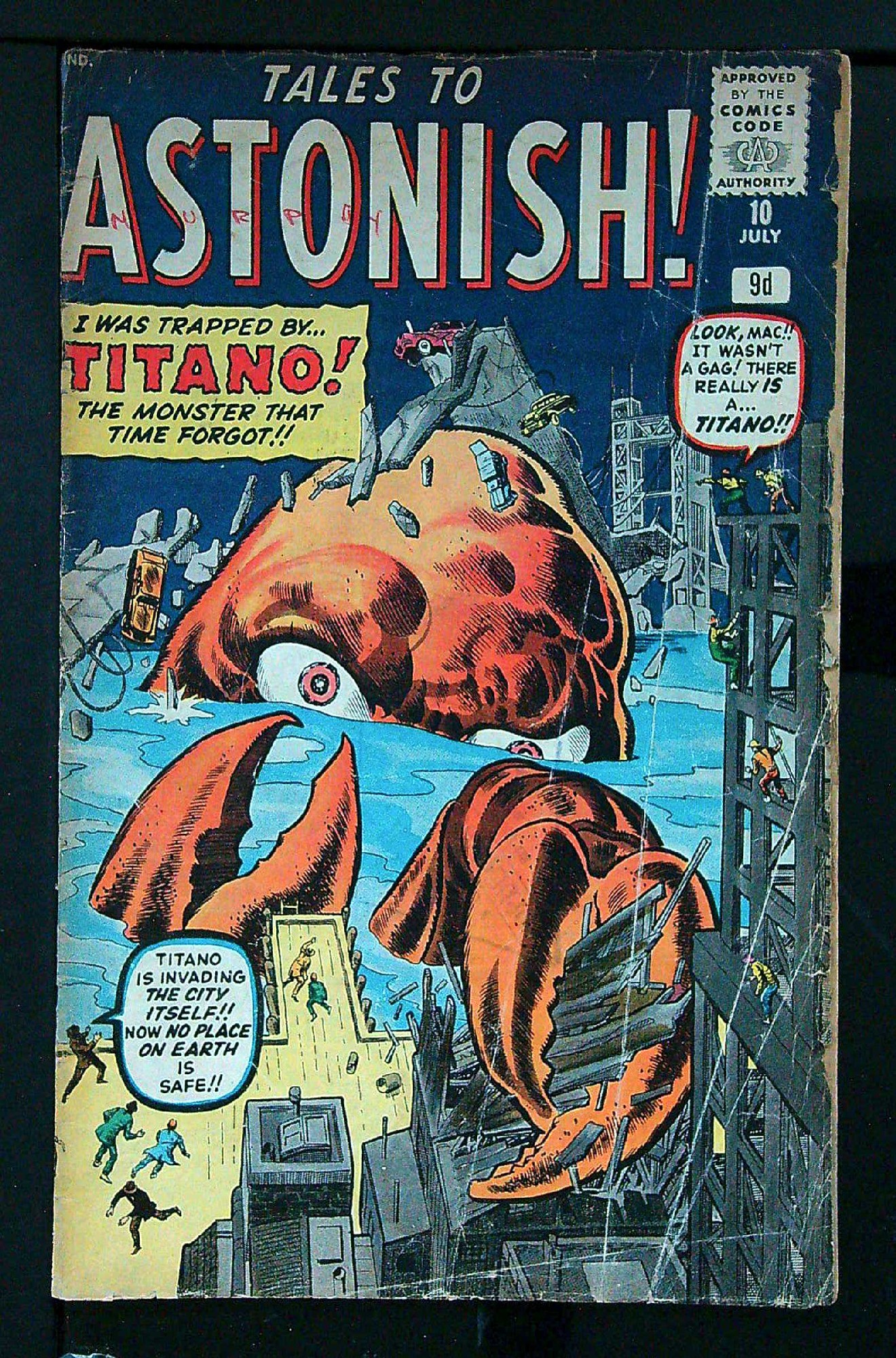 Cover of Tales to Astonish (Vol 1) #10. One of 250,000 Vintage American Comics on sale from Krypton!
