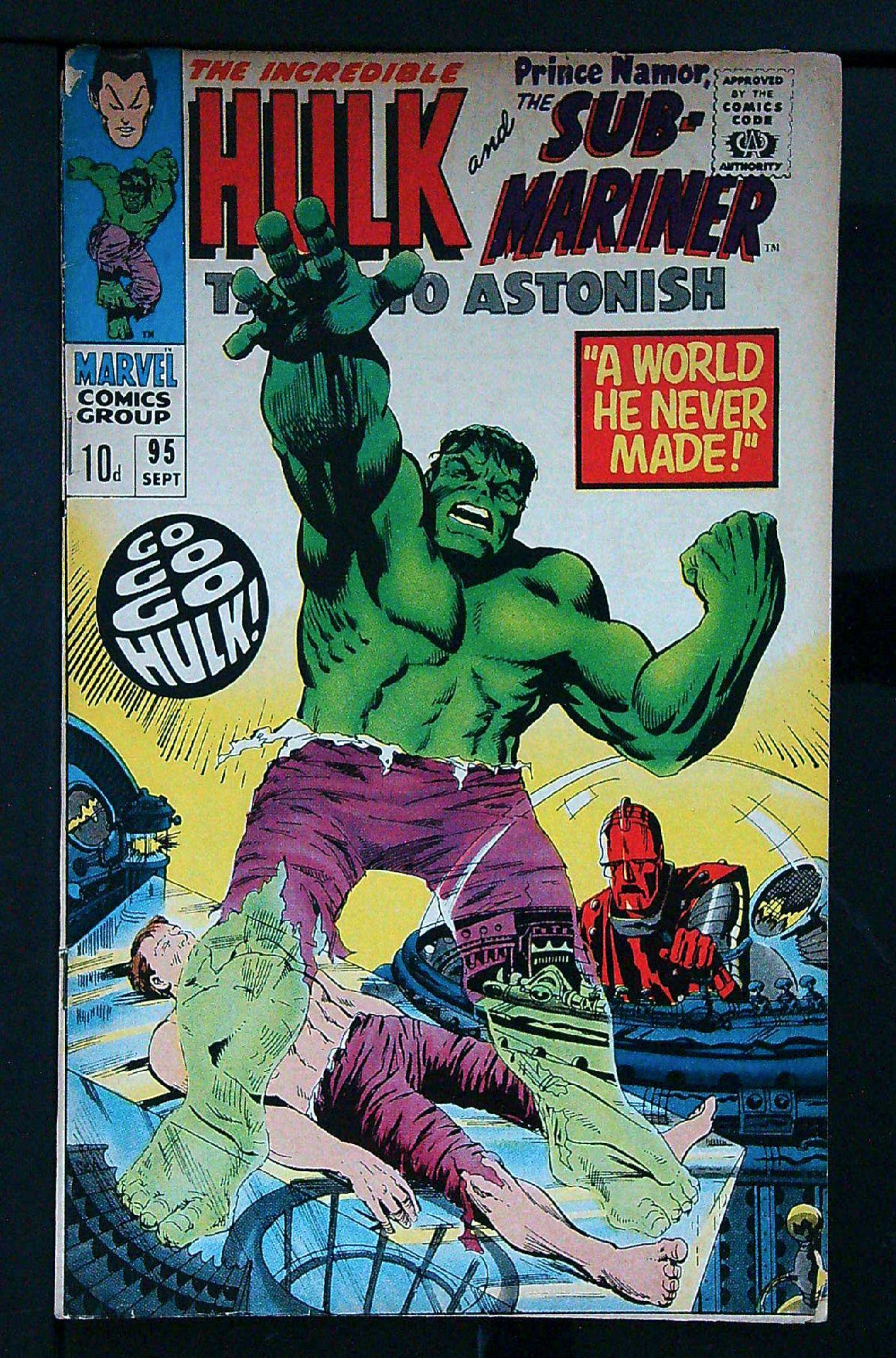 Cover of Tales to Astonish (Vol 1) #95. One of 250,000 Vintage American Comics on sale from Krypton!