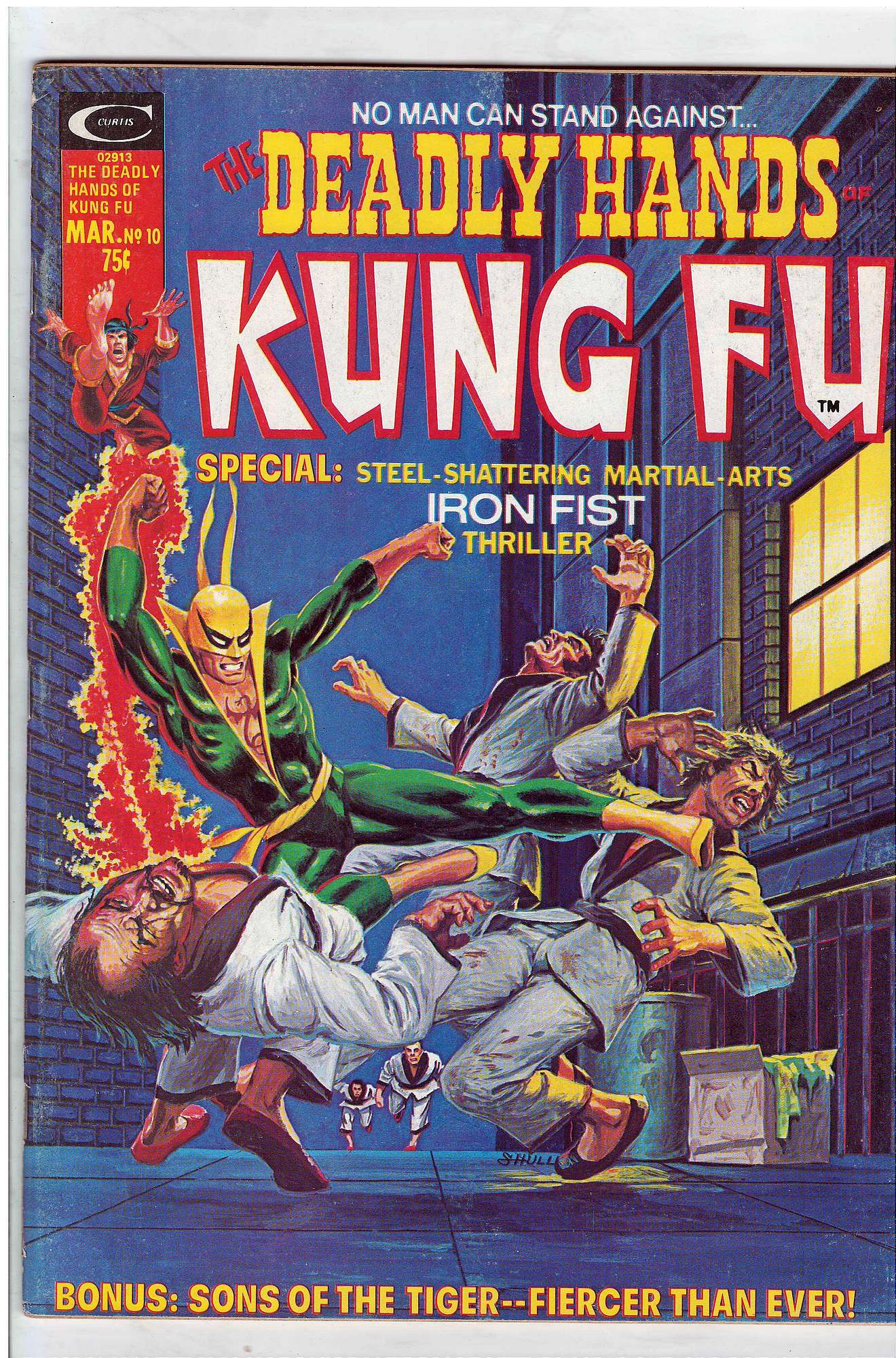 ACTUAL SCAN OF COMIC!<br> Cover of Deadly Hands of Kung Fu (Vol 1) (Magazine) #10. One of 250,000 Vintage American Comics on sale from Krypton!