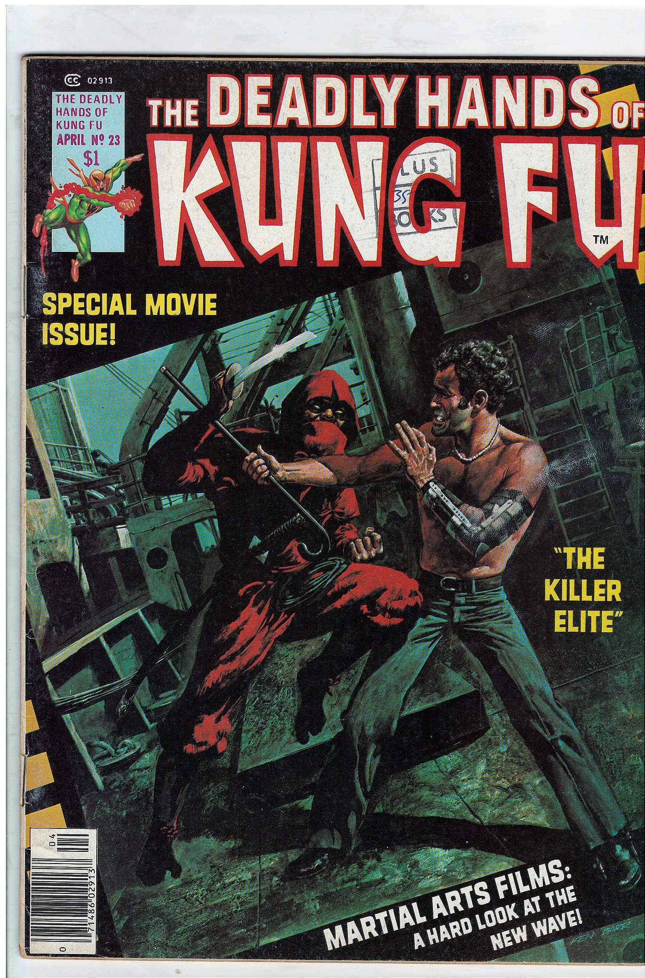 1st full Jack of Hearts<br>ACTUAL SCAN OF COMIC!<br>Stamp on Cover - See Scan Cover of Deadly Hands of Kung Fu (Vol 1) (Magazine) #23. One of 250,000 Vintage American Comics on sale from Krypton!