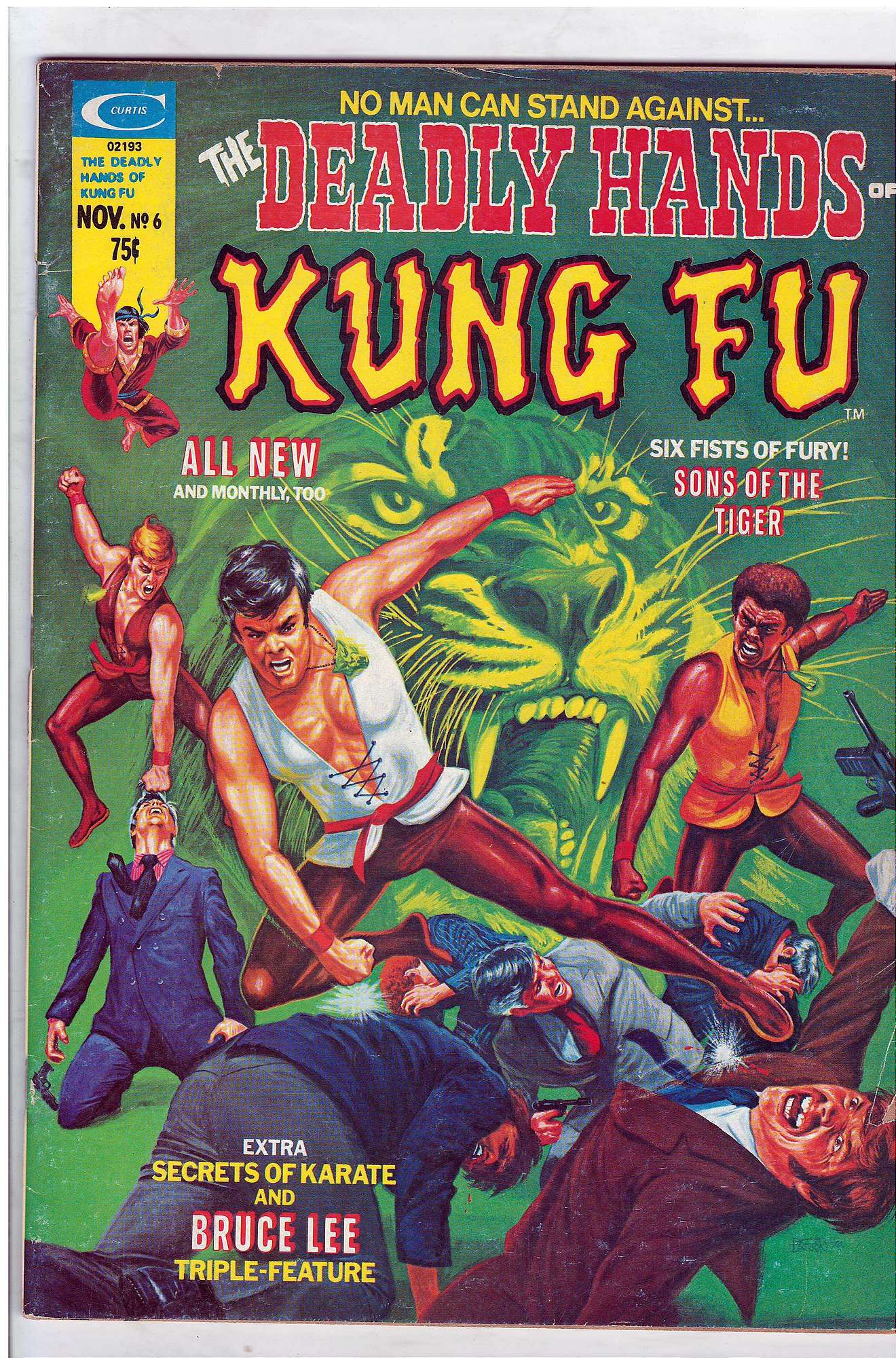 ACTUAL SCAN OF COMIC!<br> Cover of Deadly Hands of Kung Fu (Vol 1) (Magazine) #6. One of 250,000 Vintage American Comics on sale from Krypton!