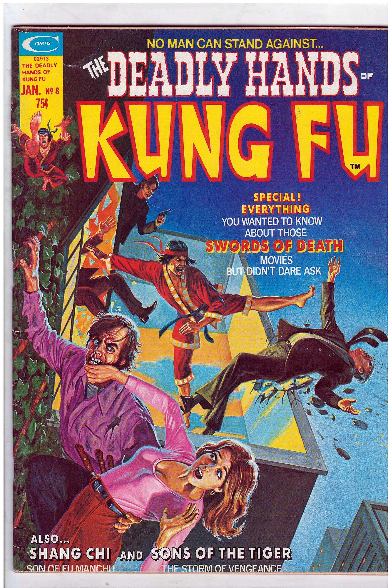 ACTUAL SCAN OF COMIC!<br> Cover of Deadly Hands of Kung Fu (Vol 1) (Magazine) #8. One of 250,000 Vintage American Comics on sale from Krypton!