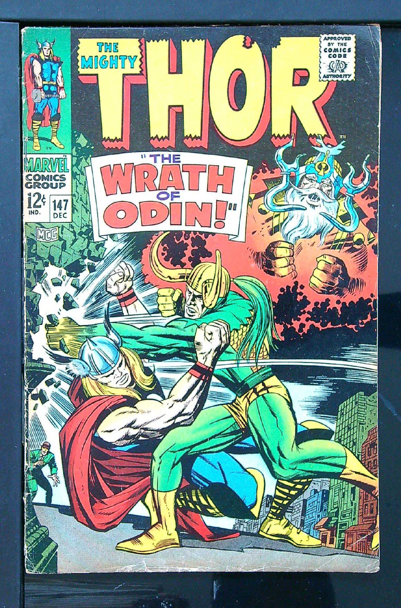 Cover of Thor (Vol 1) #147. One of 250,000 Vintage American Comics on sale from Krypton!