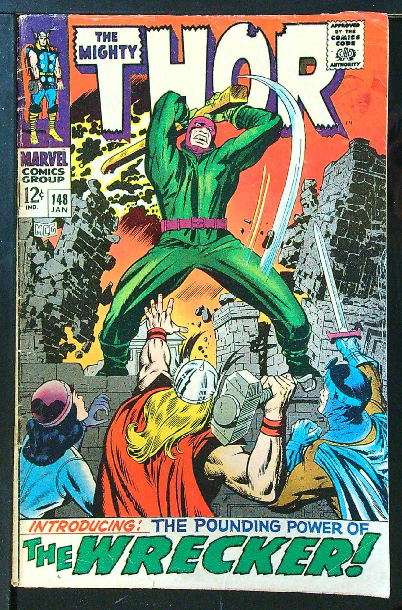 Cover of Thor (Vol 1) #148. One of 250,000 Vintage American Comics on sale from Krypton!