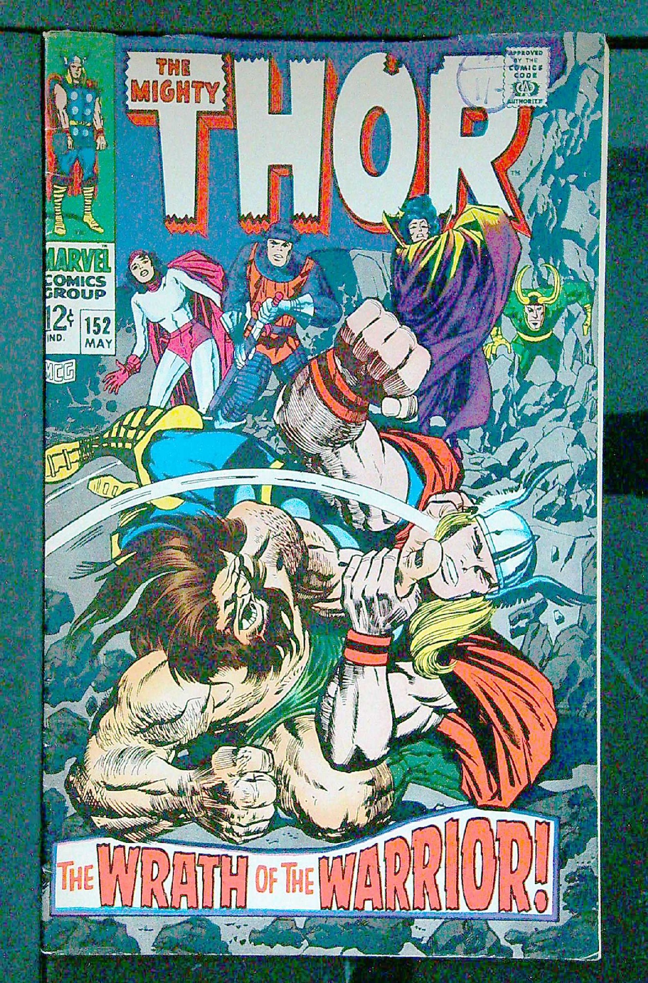 Cover of Thor (Vol 1) #152. One of 250,000 Vintage American Comics on sale from Krypton!
