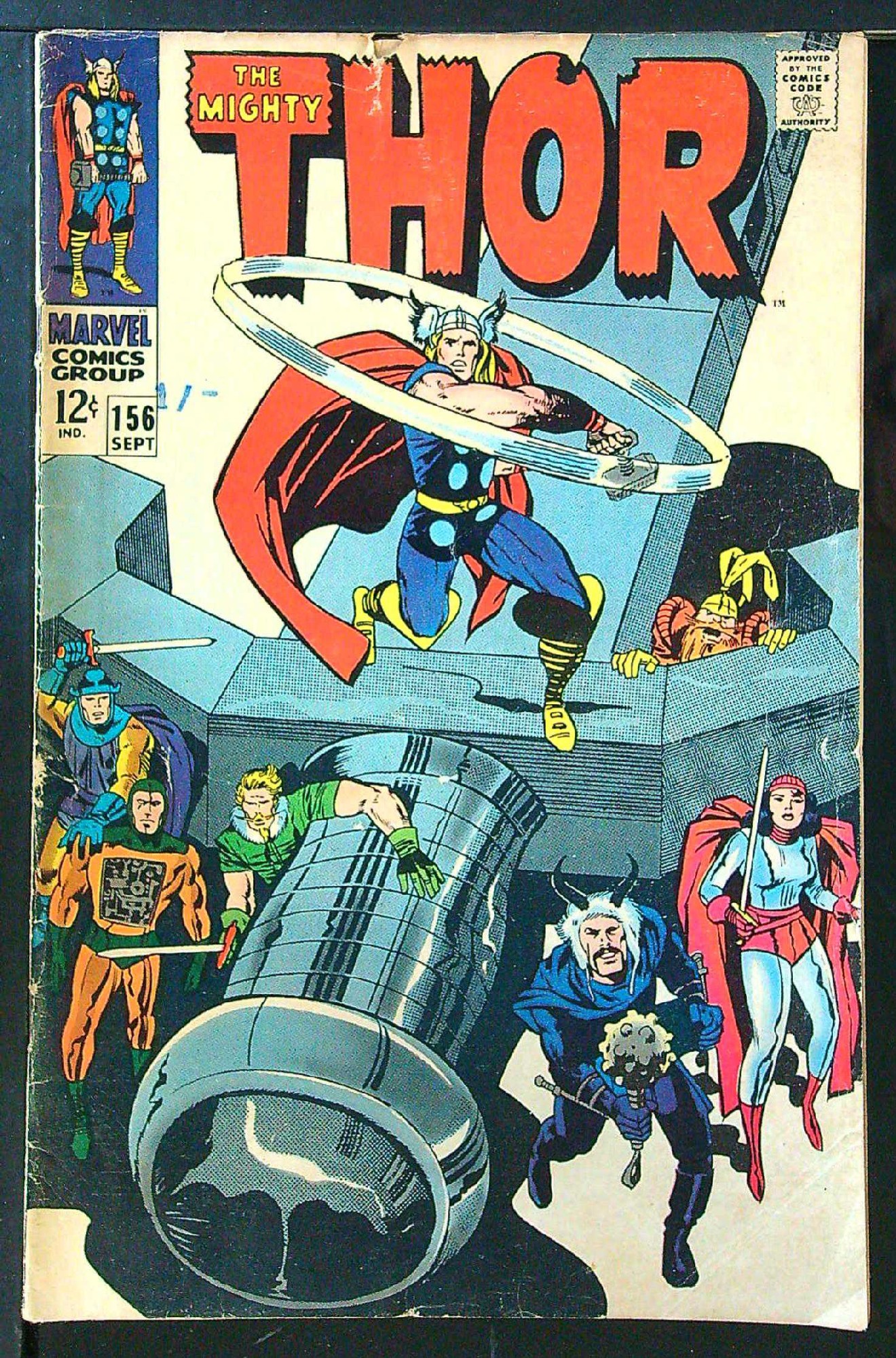 Cover of Thor (Vol 1) #156. One of 250,000 Vintage American Comics on sale from Krypton!