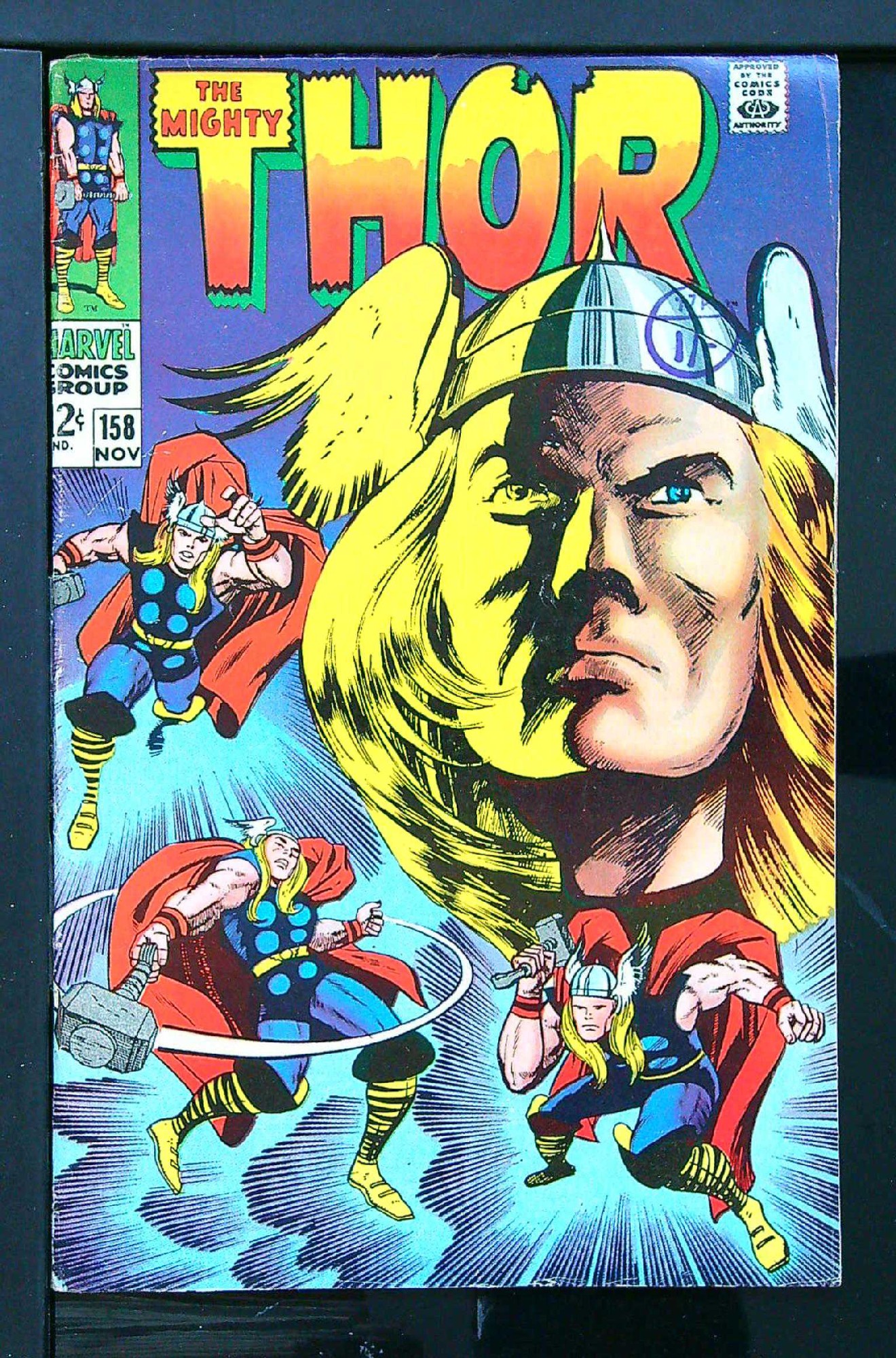 Cover of Thor (Vol 1) #158. One of 250,000 Vintage American Comics on sale from Krypton!