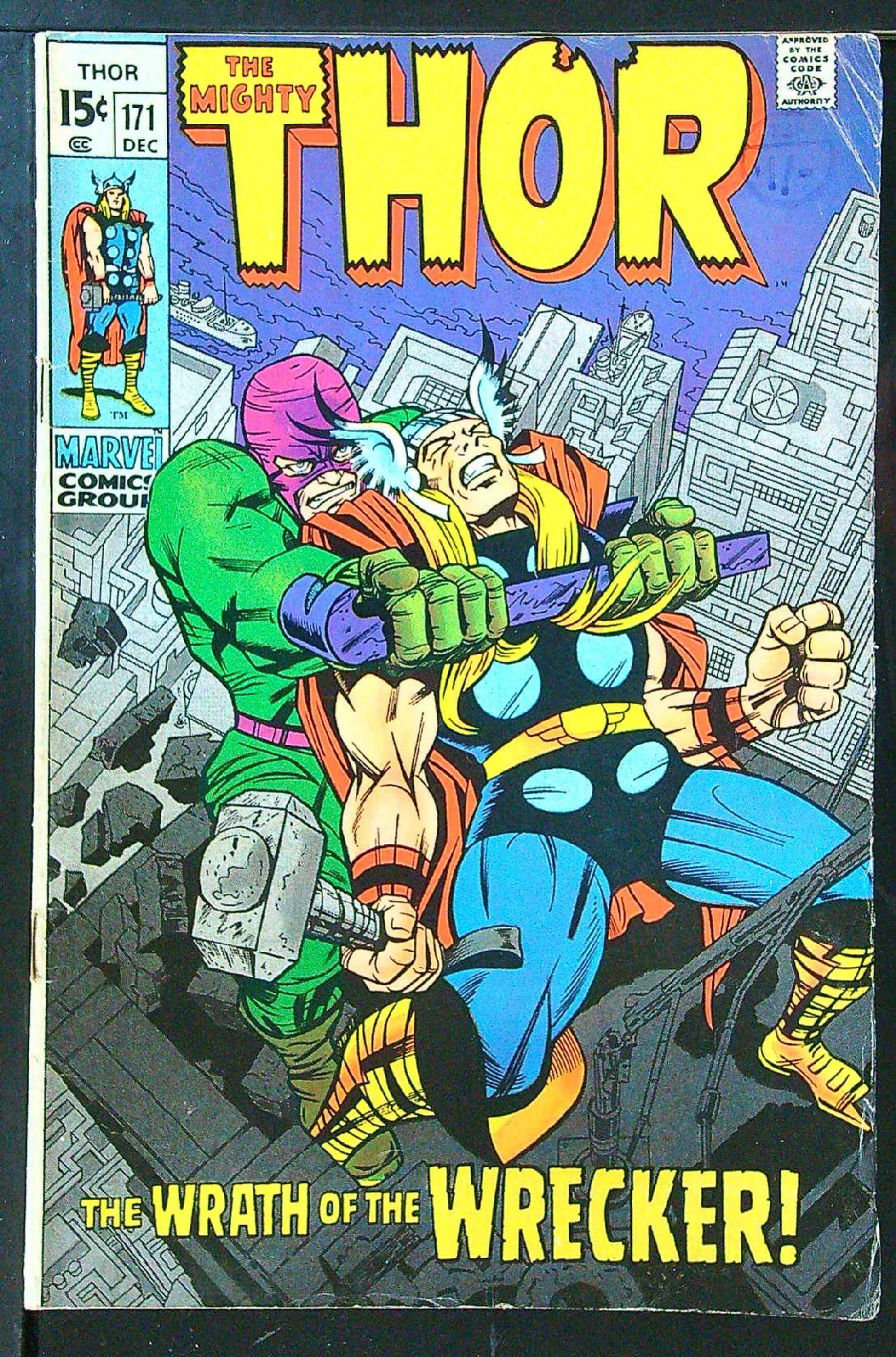 Cover of Thor (Vol 1) #171. One of 250,000 Vintage American Comics on sale from Krypton!