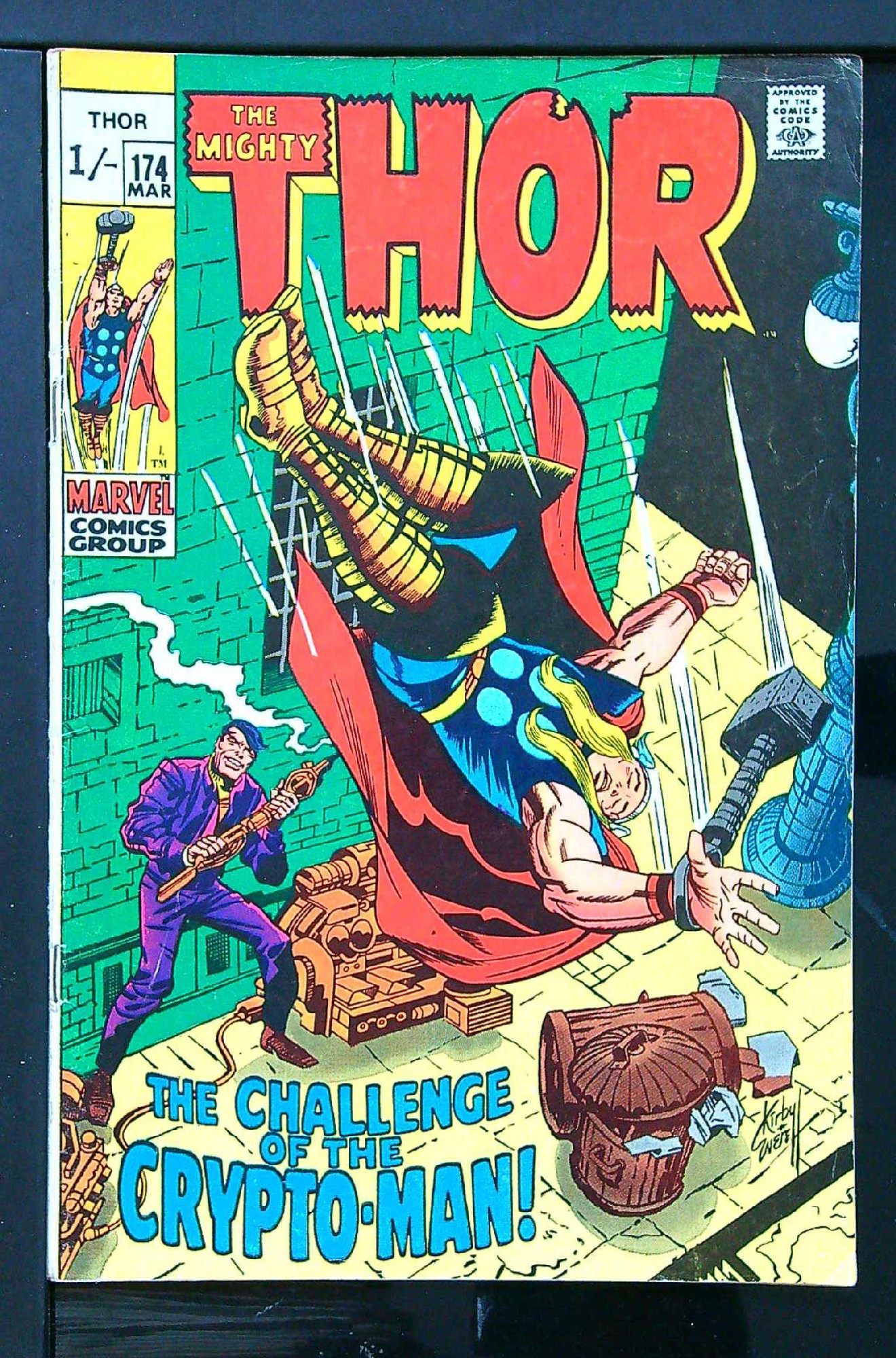 Cover of Thor (Vol 1) #174. One of 250,000 Vintage American Comics on sale from Krypton!