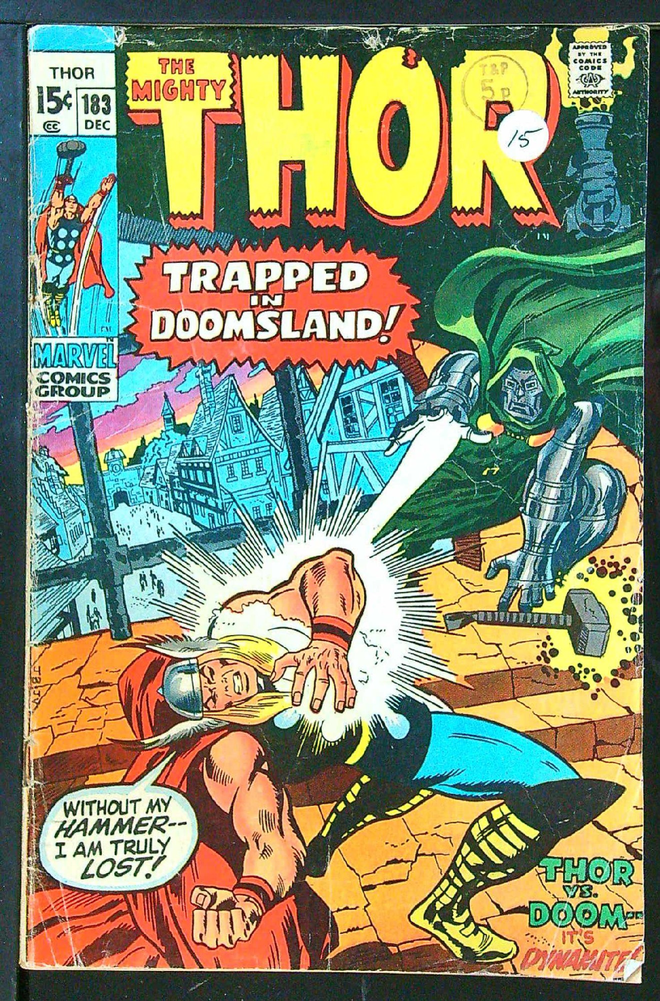 Cover of Thor (Vol 1) #183. One of 250,000 Vintage American Comics on sale from Krypton!