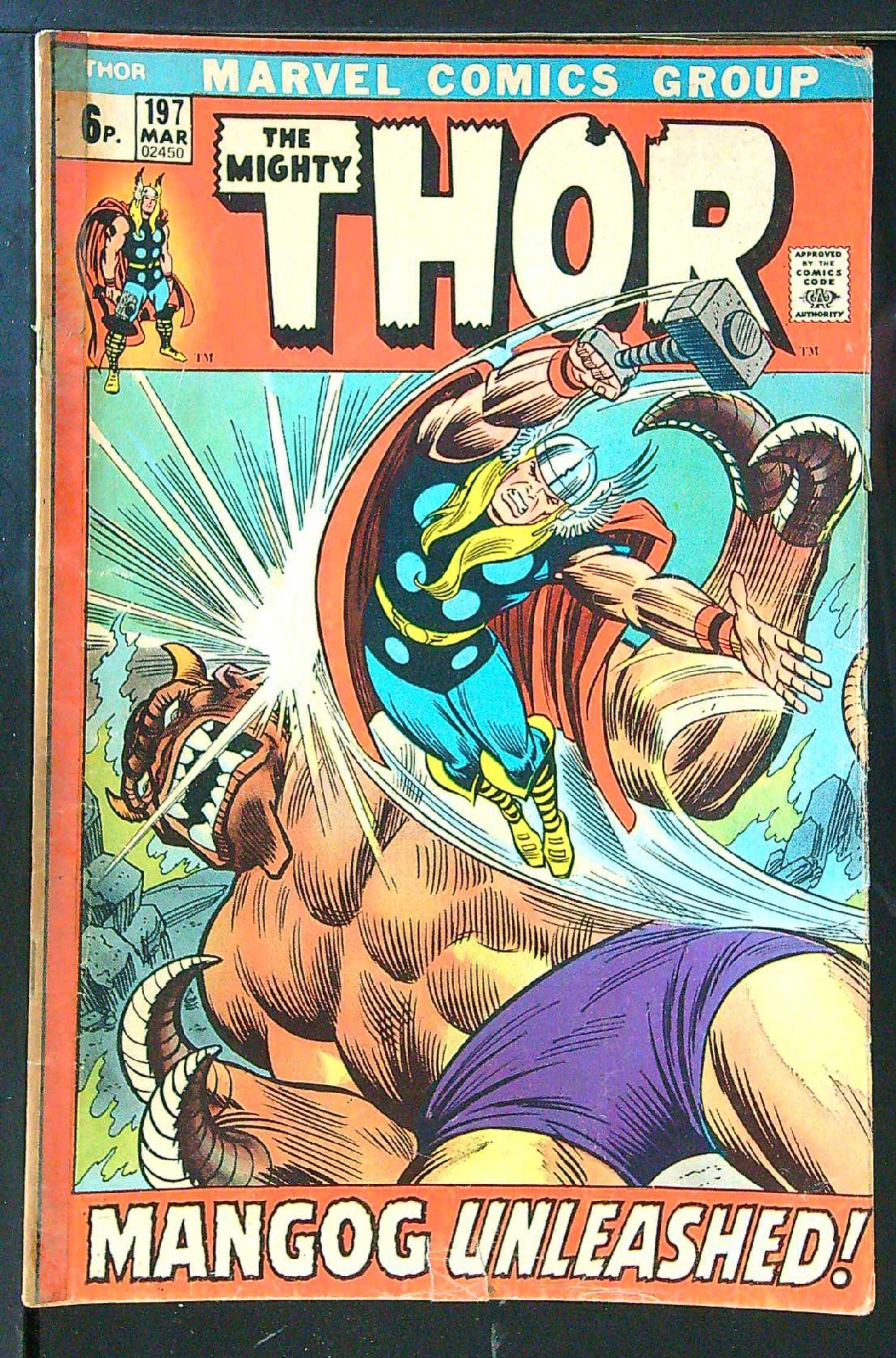 Cover of Thor (Vol 1) #197. One of 250,000 Vintage American Comics on sale from Krypton!