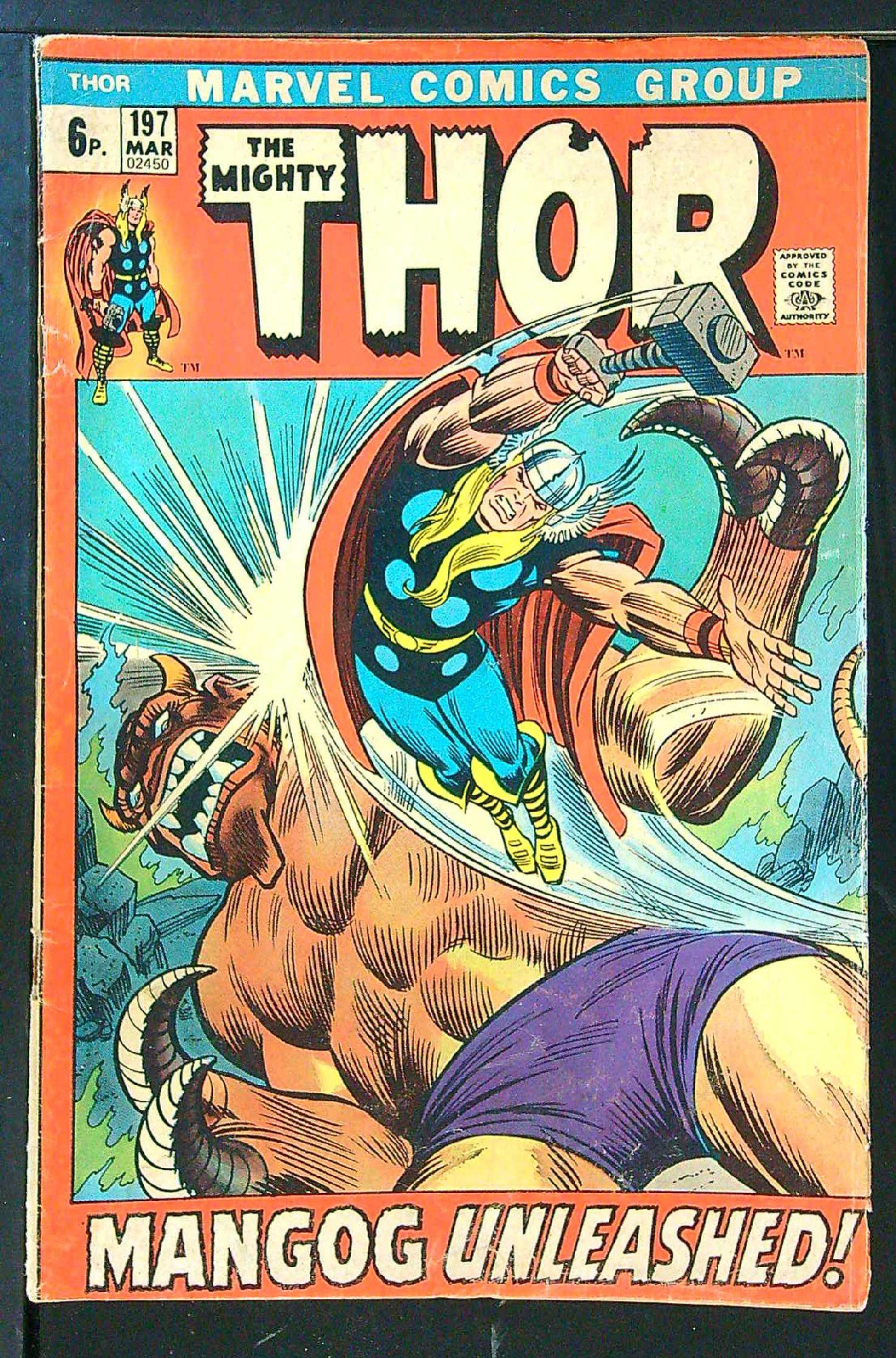 Cover of Thor (Vol 1) #197. One of 250,000 Vintage American Comics on sale from Krypton!
