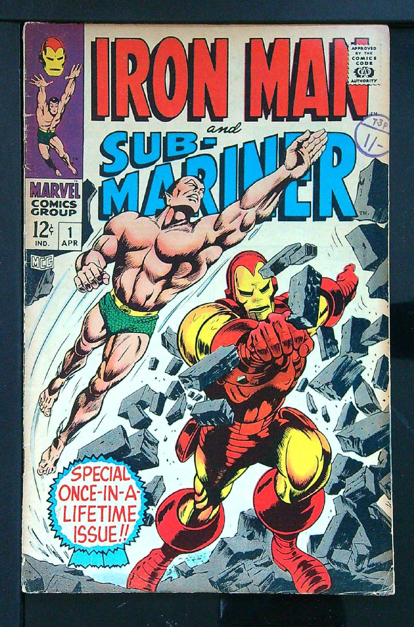 Cover of Iron Man & Sub-Mariner (1968 One Shot) #1. One of 250,000 Vintage American Comics on sale from Krypton!