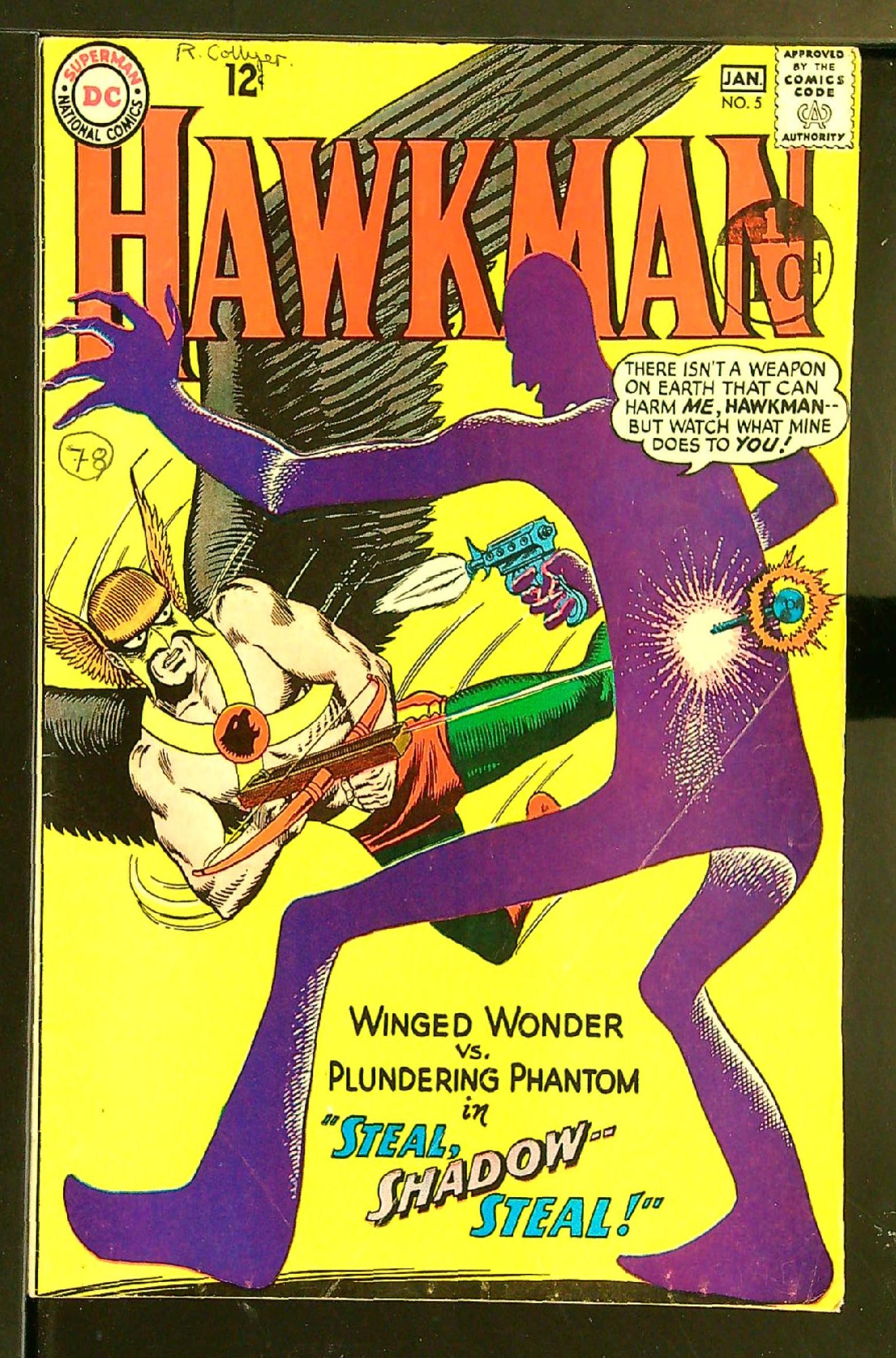Cover of Hawkman (Vol 1) #5. One of 250,000 Vintage American Comics on sale from Krypton!