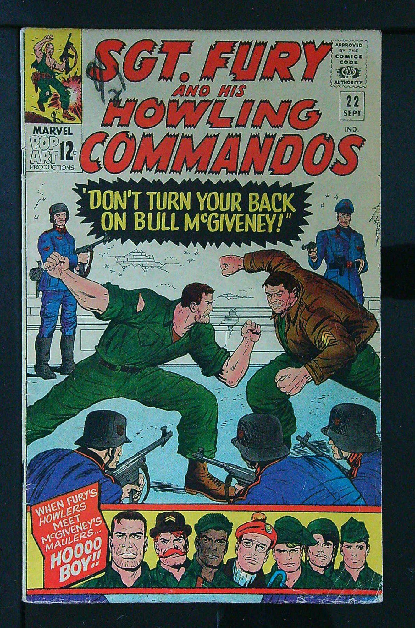 Cover of Sgt. Fury & His Howling Commandos #22. One of 250,000 Vintage American Comics on sale from Krypton!