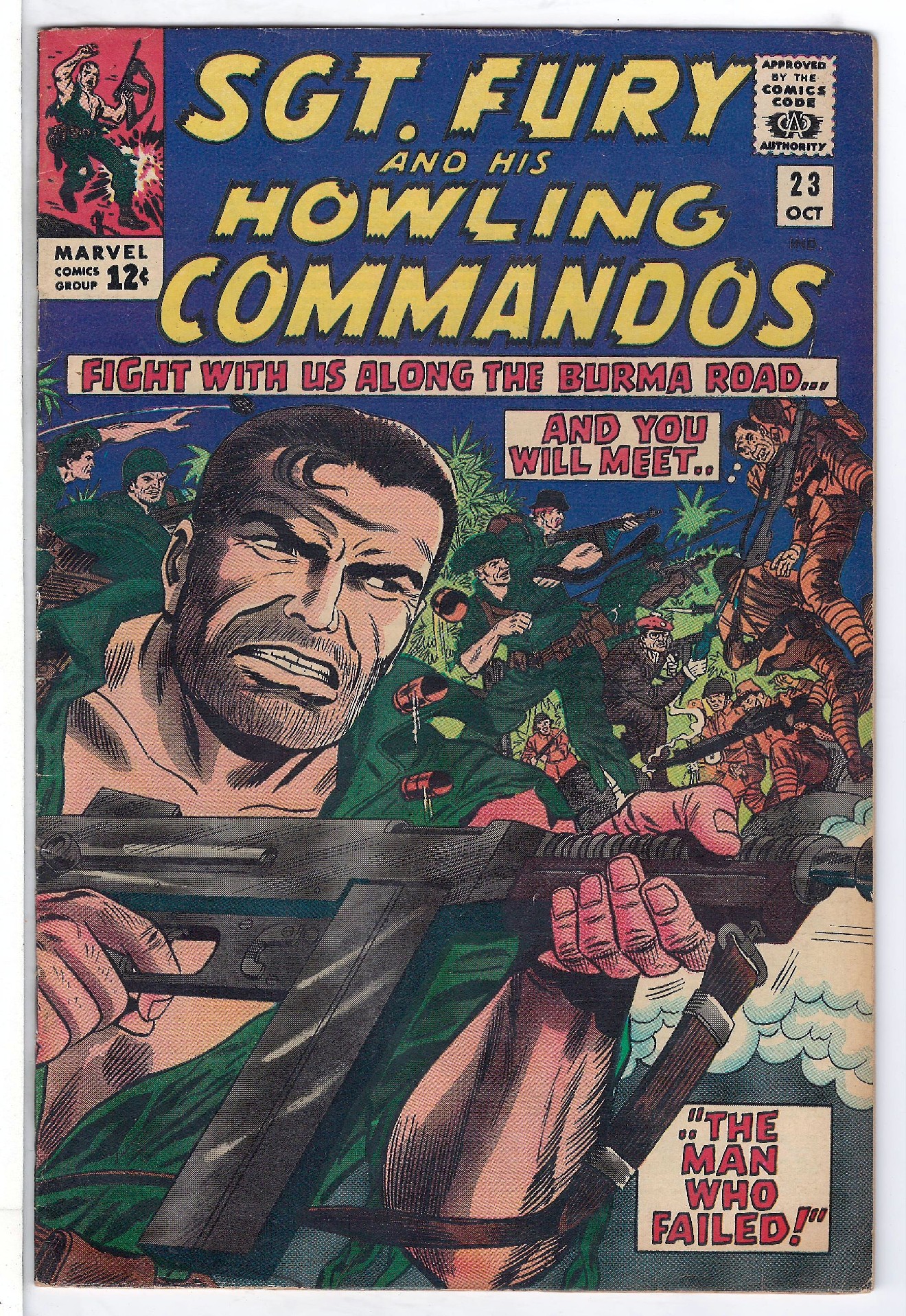 Cover of Sgt. Fury & His Howling Commandos #23. One of 250,000 Vintage American Comics on sale from Krypton!