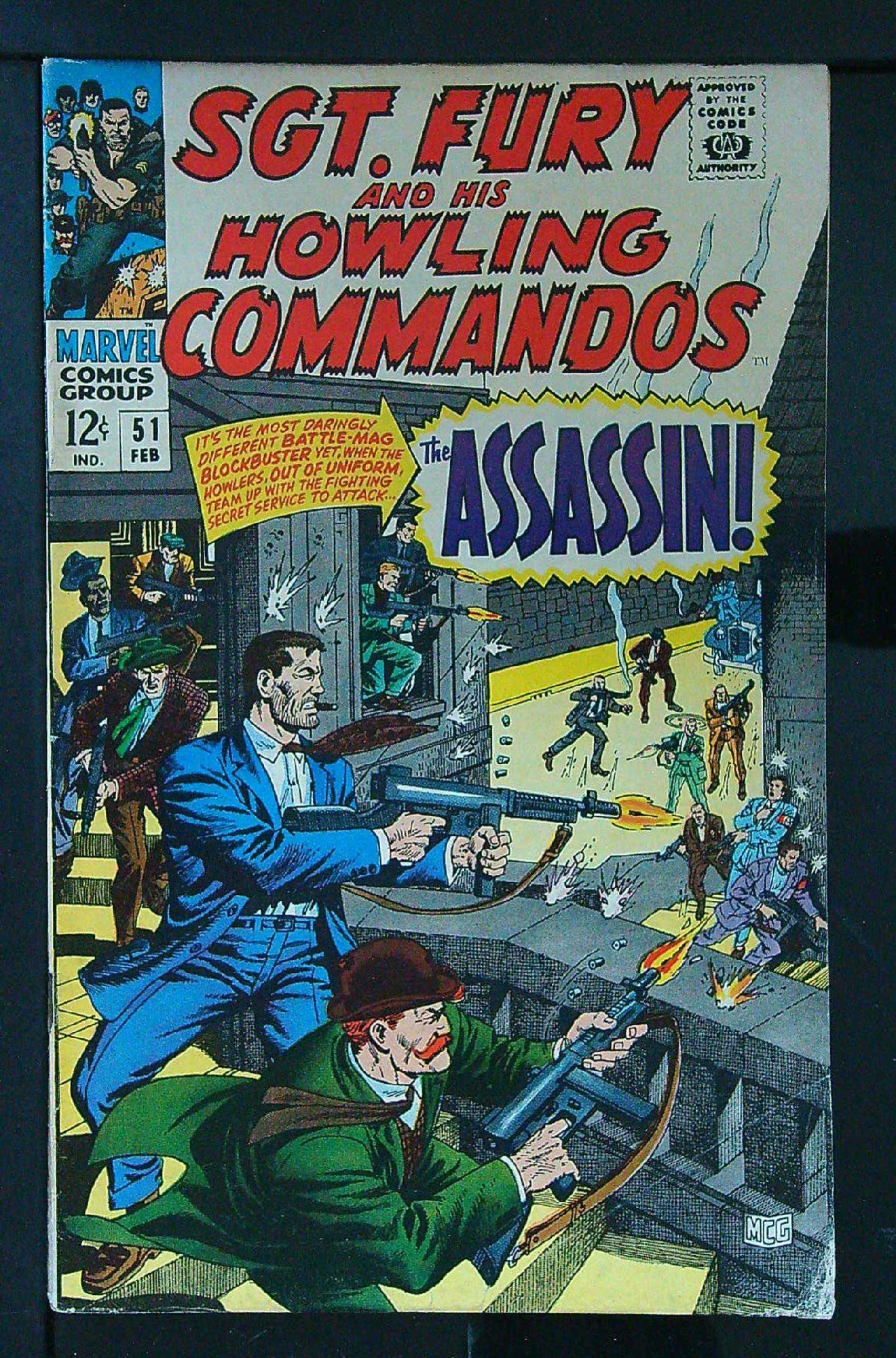 Cover of Sgt. Fury & His Howling Commandos #51. One of 250,000 Vintage American Comics on sale from Krypton!