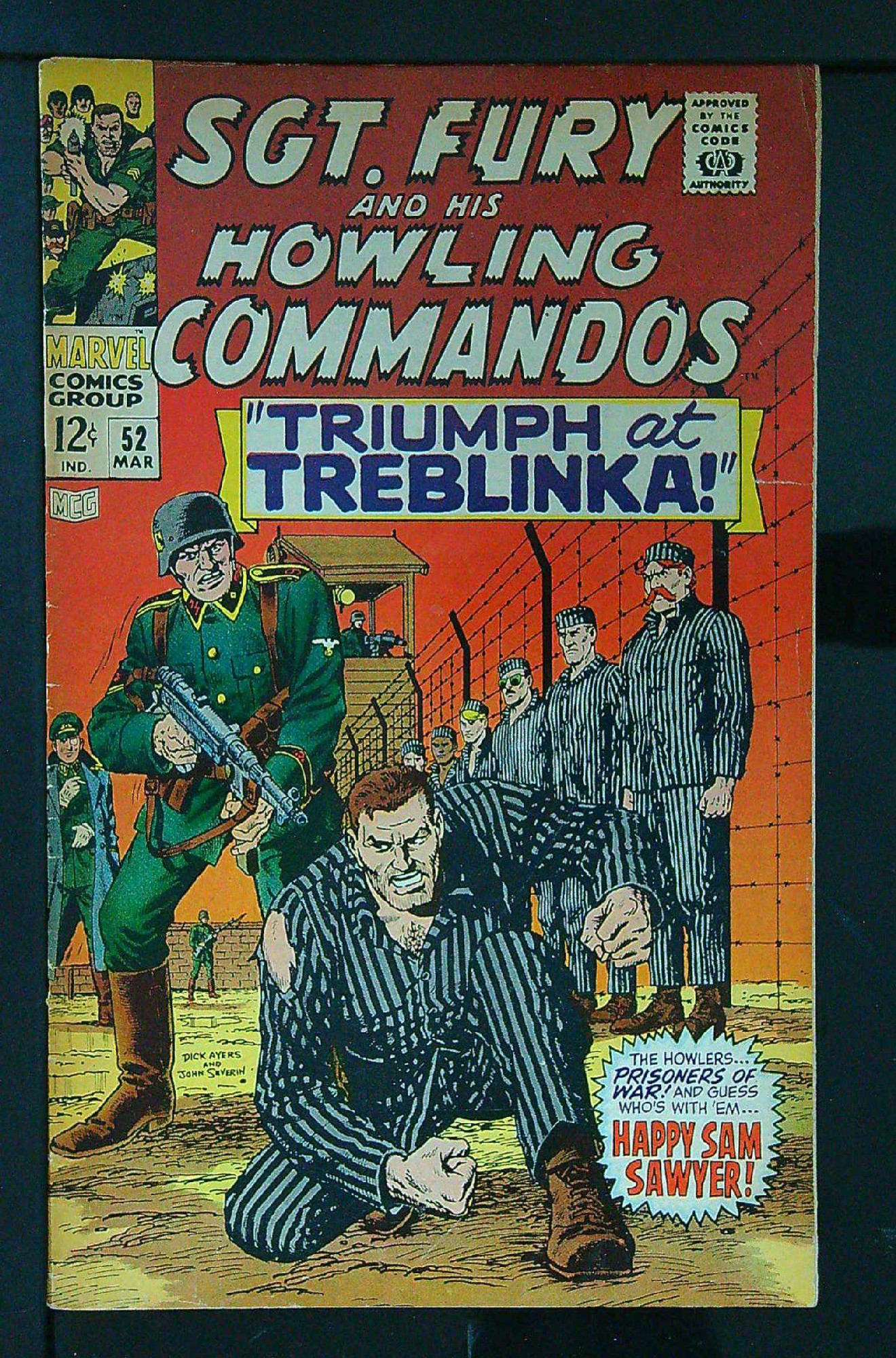 Cover of Sgt. Fury & His Howling Commandos #52. One of 250,000 Vintage American Comics on sale from Krypton!