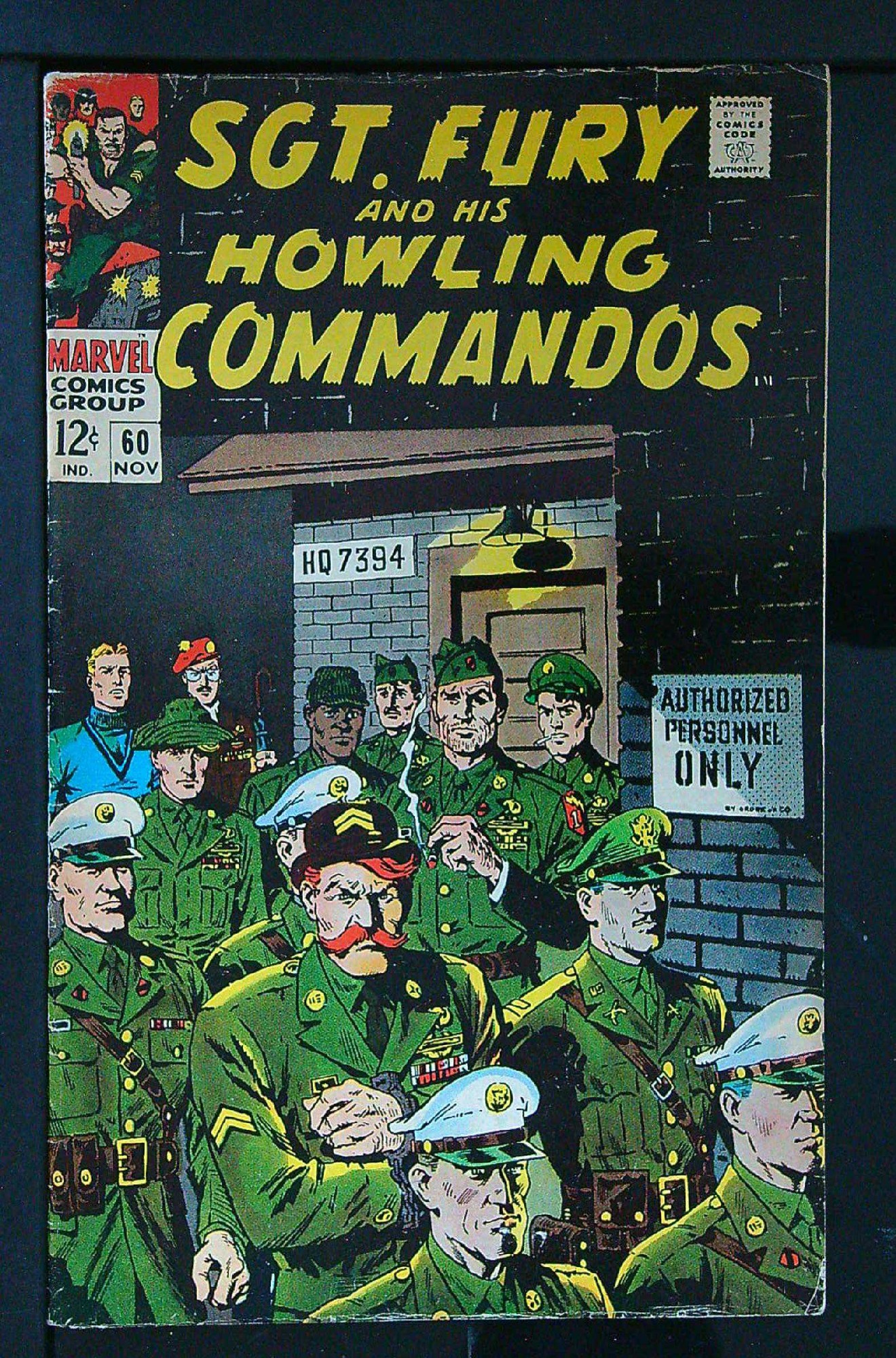 Cover of Sgt. Fury & His Howling Commandos #60. One of 250,000 Vintage American Comics on sale from Krypton!